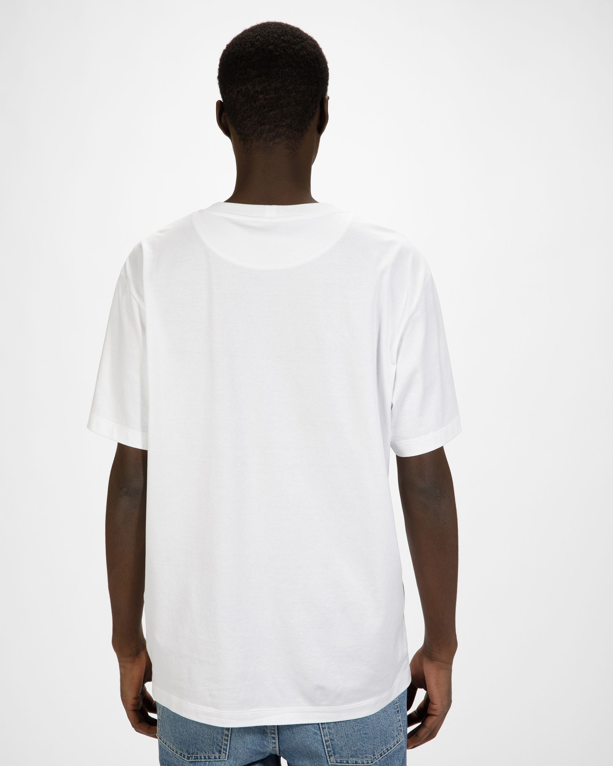 T-Shirt Mit Bally-Stempellogo Baumwoll-T-Shirt In Weiß - Herren - Bally - 05
