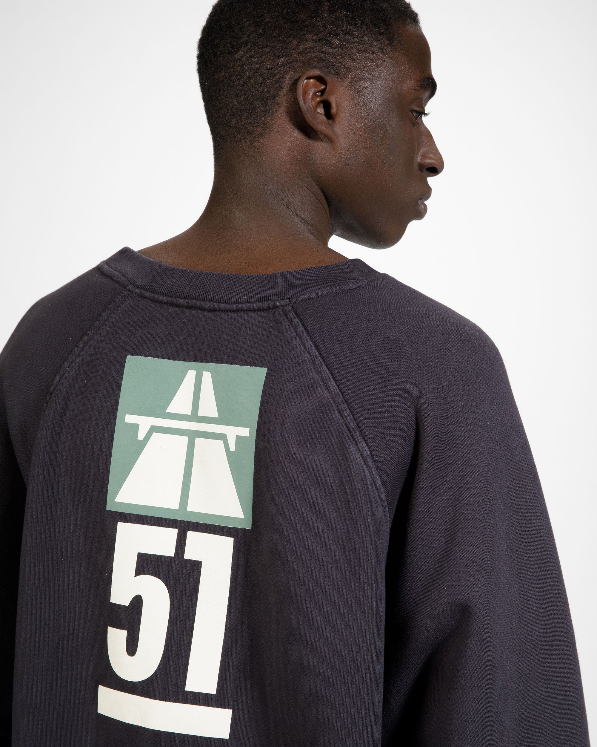 Bedrucktes Rundhals-Sweatshirt Aus Baumwolle In Schwarz - Herren - Bally - 06