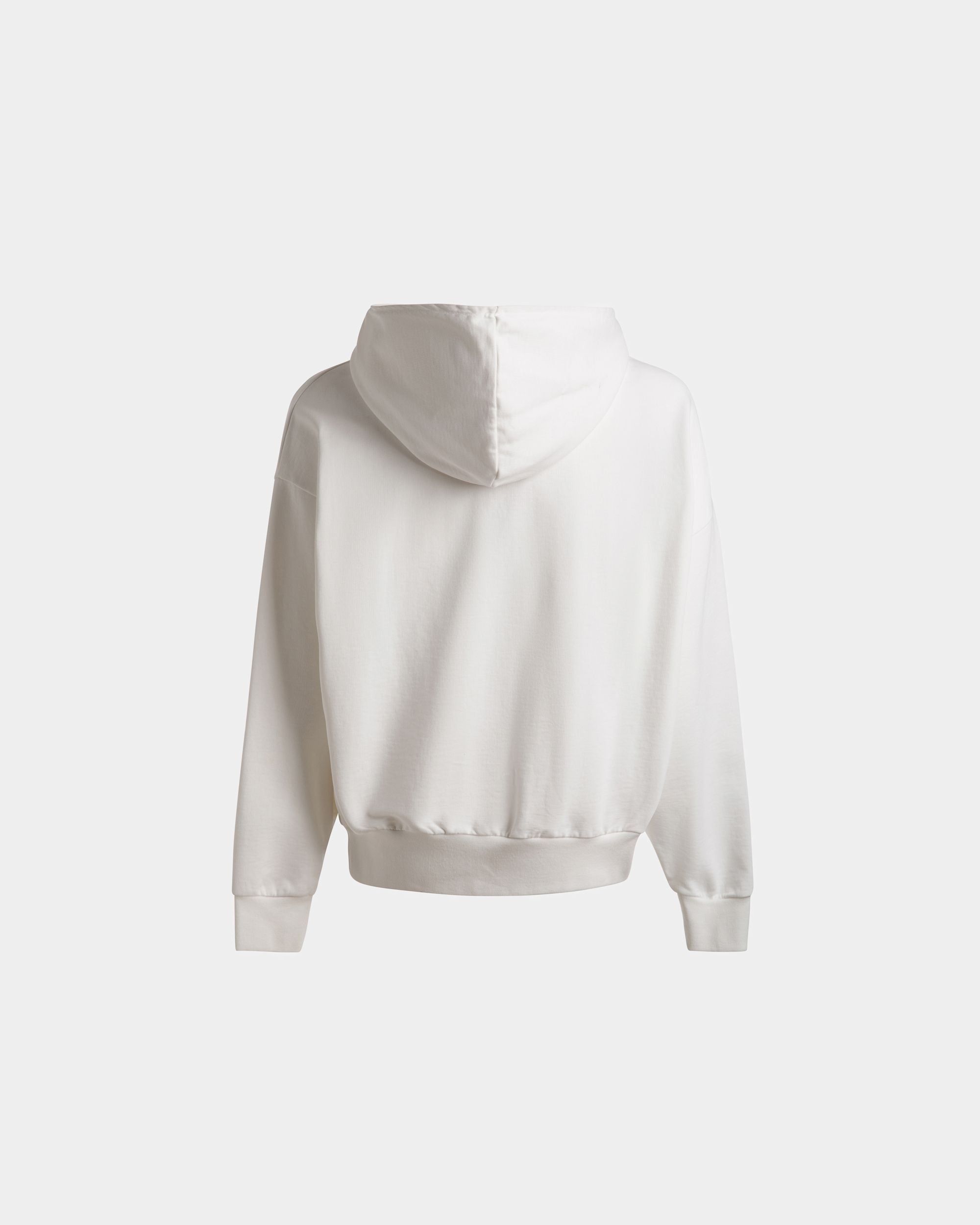 Kapuzen-Sweatshirt mit Train-Print Aus weißer Baumwolle - Herren - Bally - 02