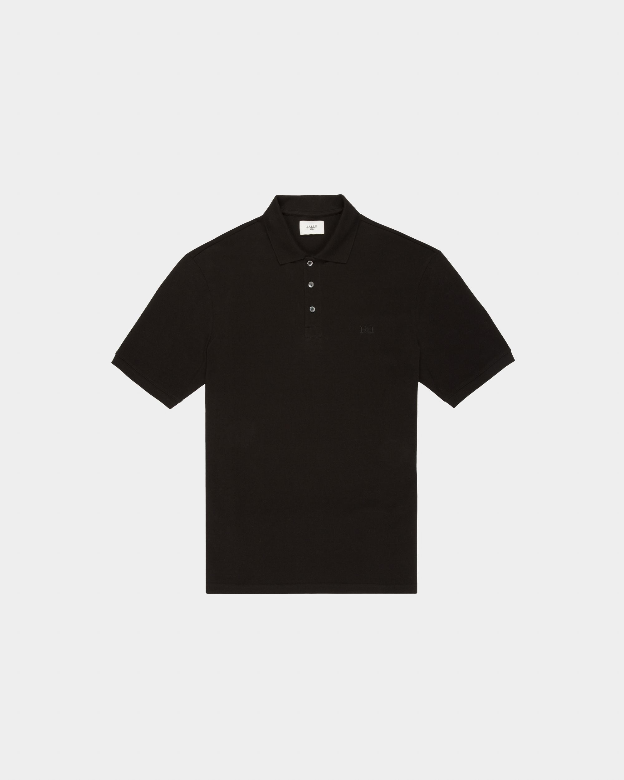 Polohemd Aus Schwarzer Baumwolle - Herren - Bally - 04