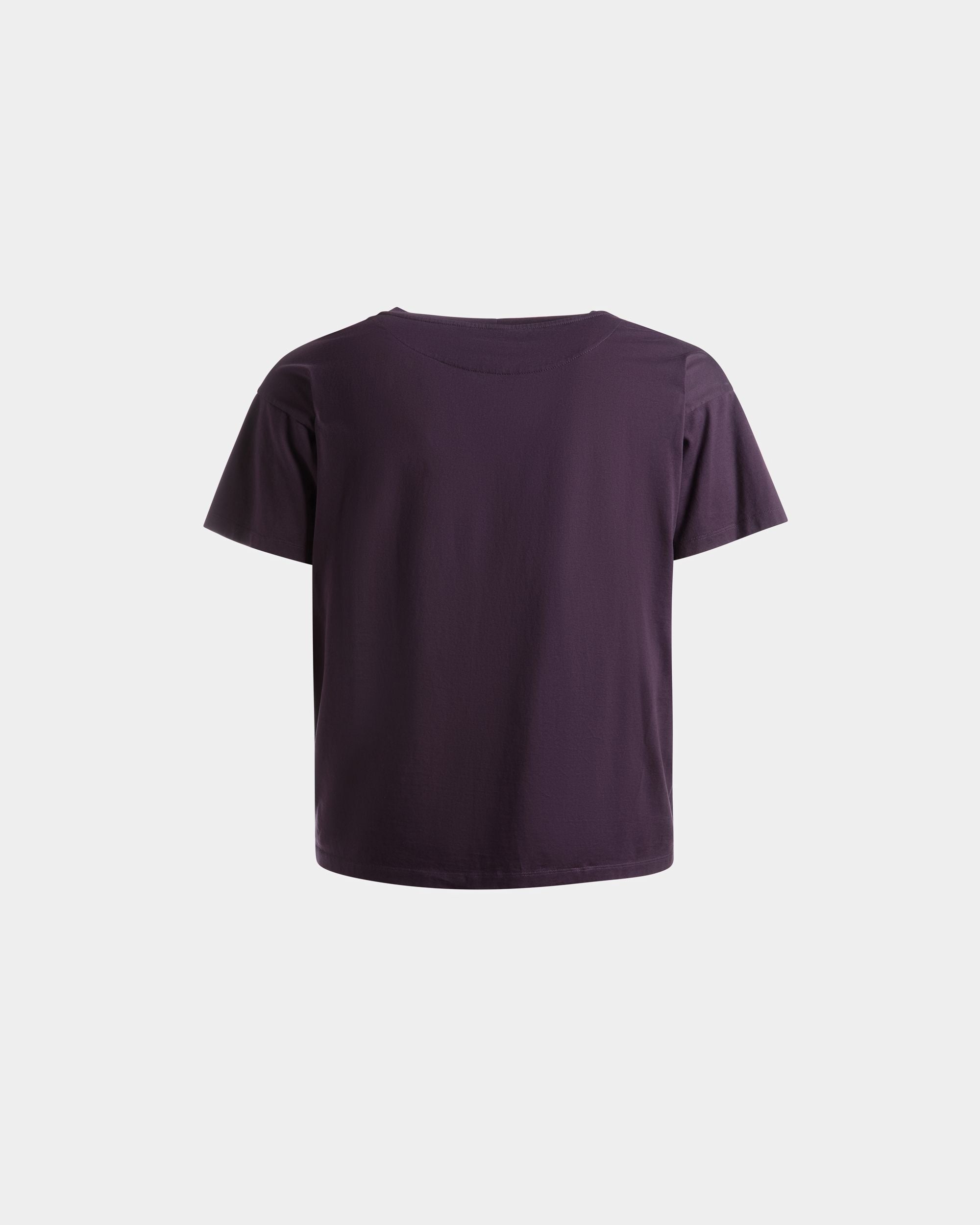 T-Shirt mit Foliendruck Aus Baumwolle in Orchidee - Herren - Bally - 07