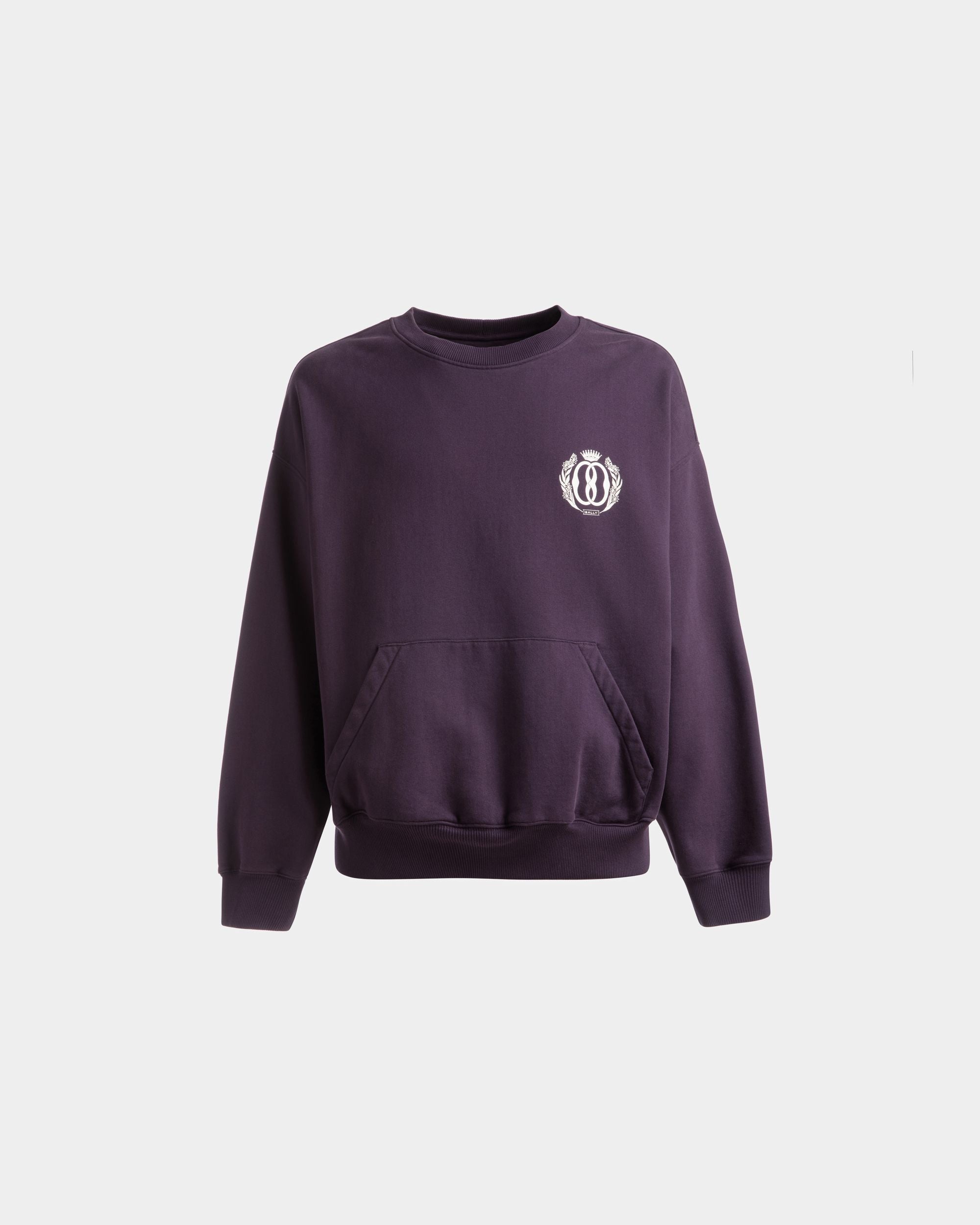 Sweatshirt mit Tasche Aus Baumwolle in Orchidee - Herren - Bally - 01