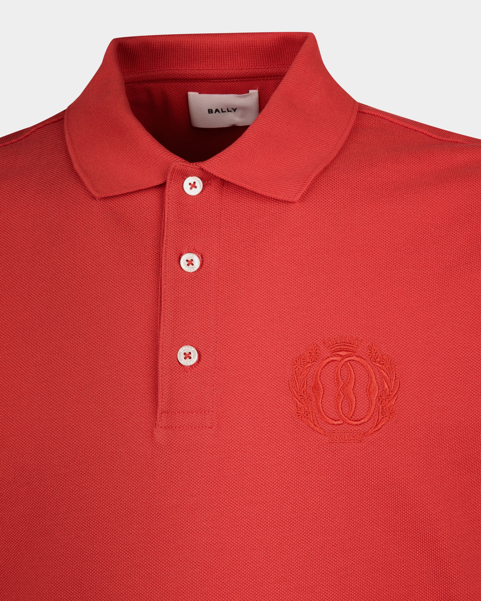 Poloshirt Aus Baumwolle In Rot - Herren - Bally - 02