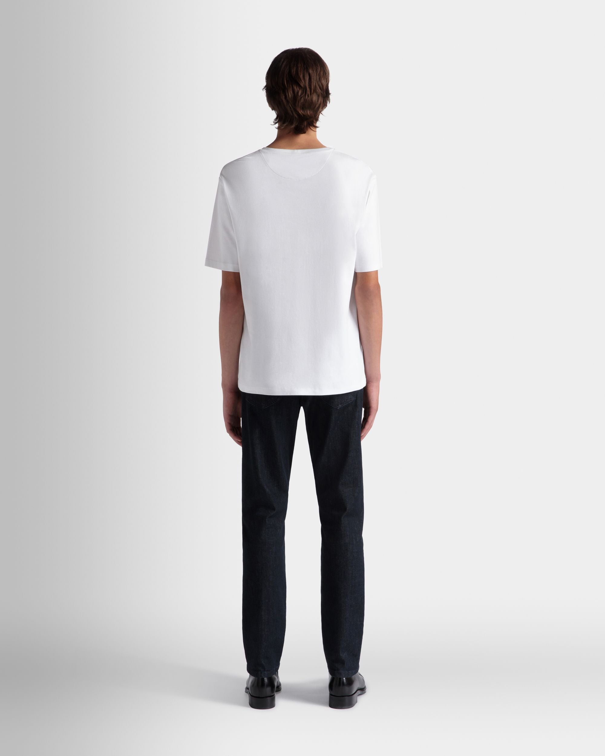 T-Shirt Aus Baumwolle In Weiß Aus Der Adrien Brody Travel-Kollektion - Herren - Bally - 08