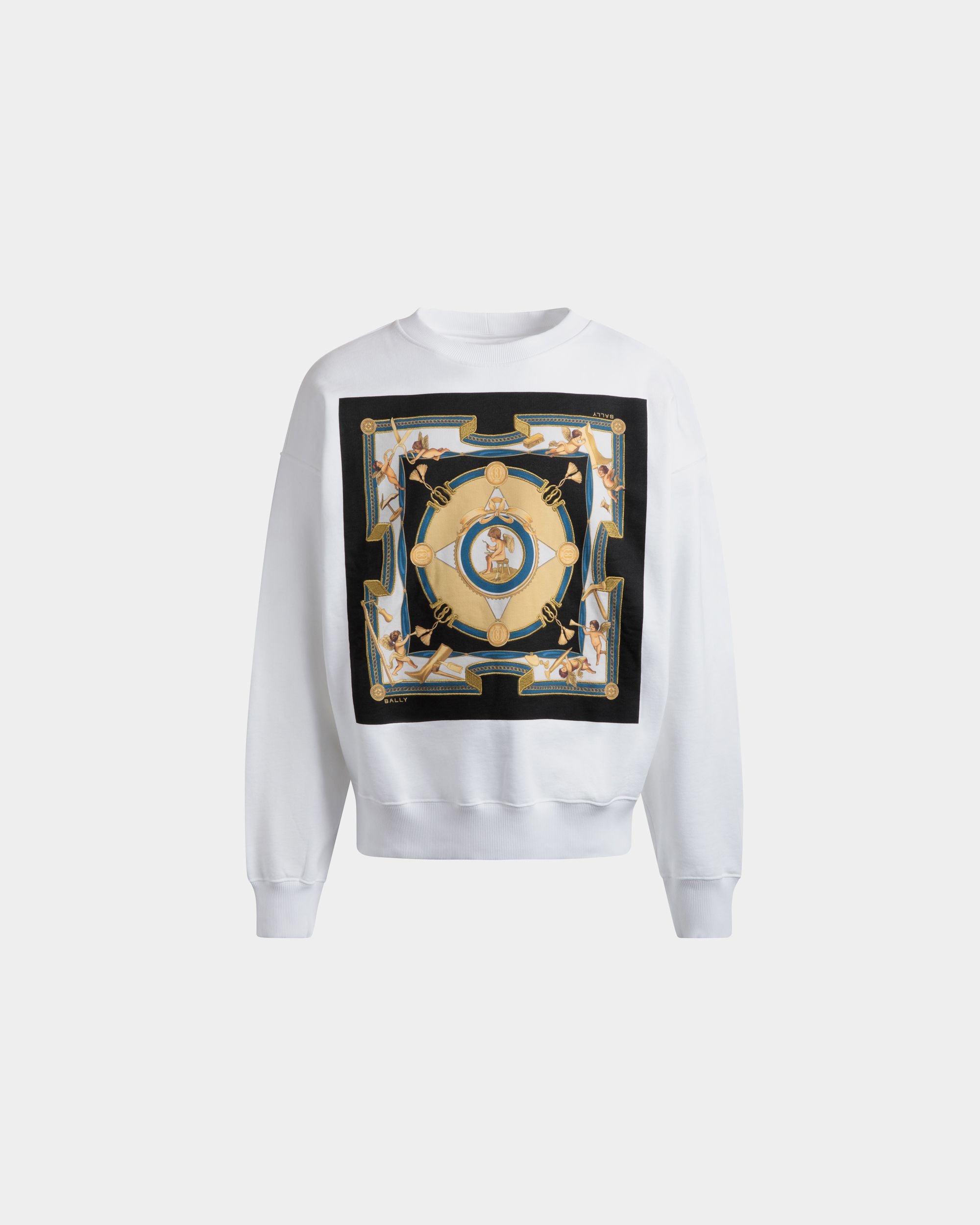Cutsew Sweatshirt In White Cotton - Herren - Bally - 01