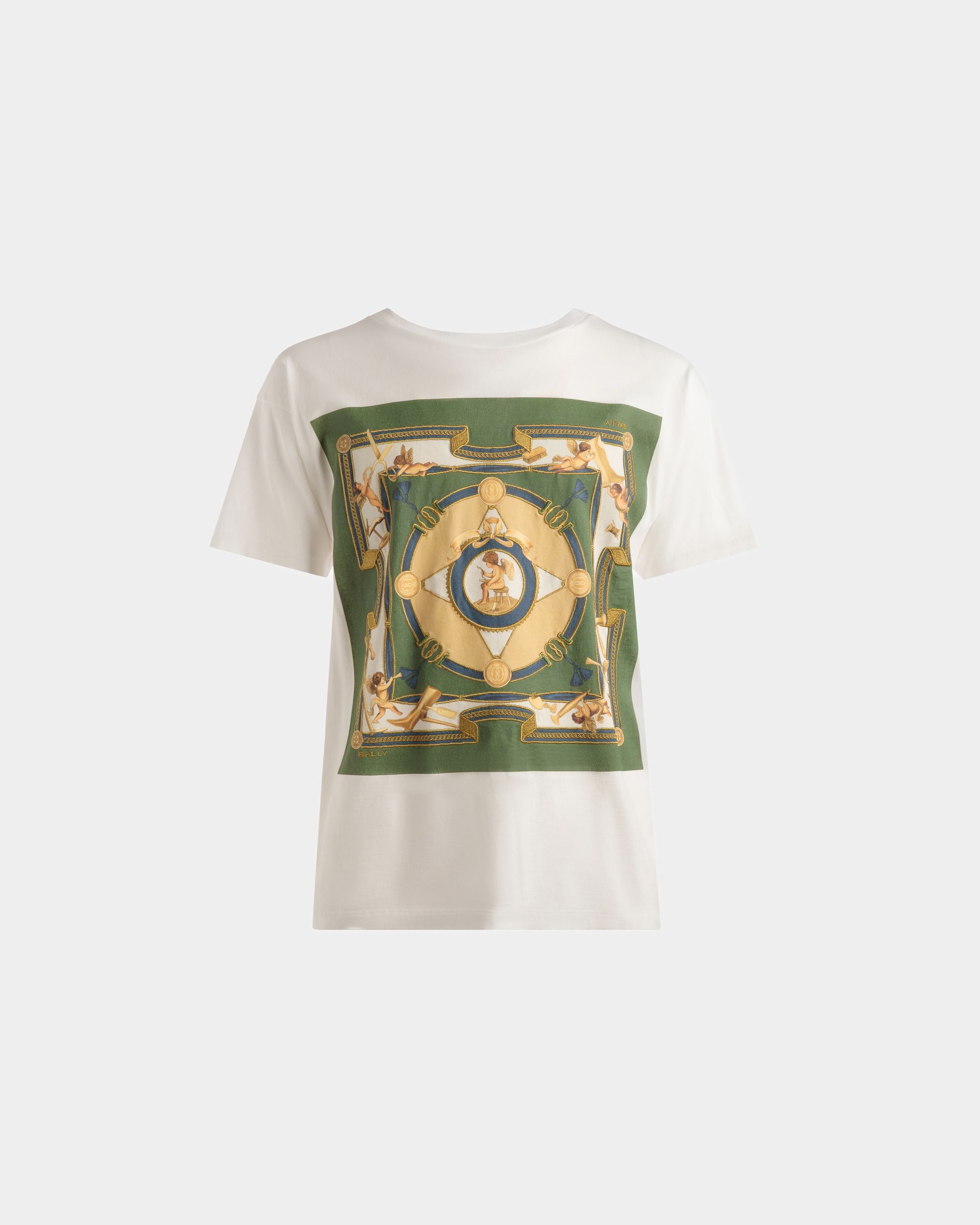 Bedrucktes T-Shirt Aus Weißer Baumwolle - Herren - Bally - 01