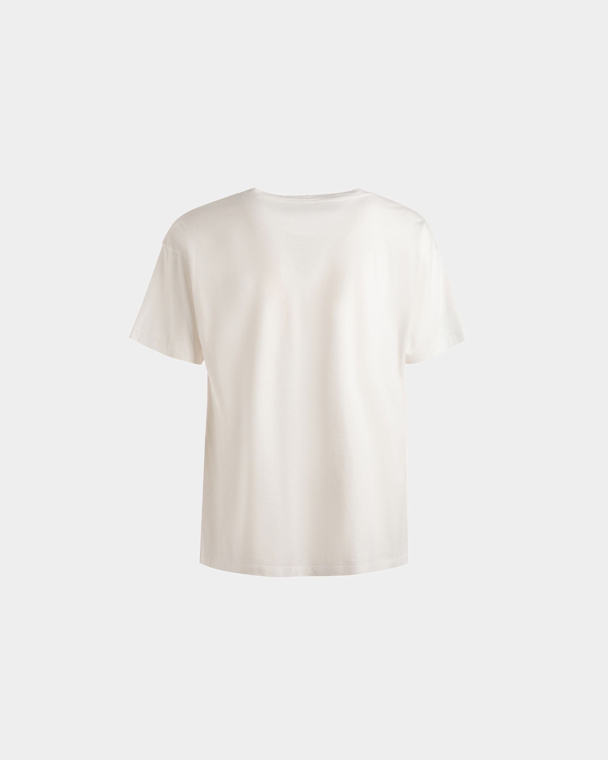 Bedrucktes T-Shirt Aus Weißer Baumwolle - Herren - Bally - 07