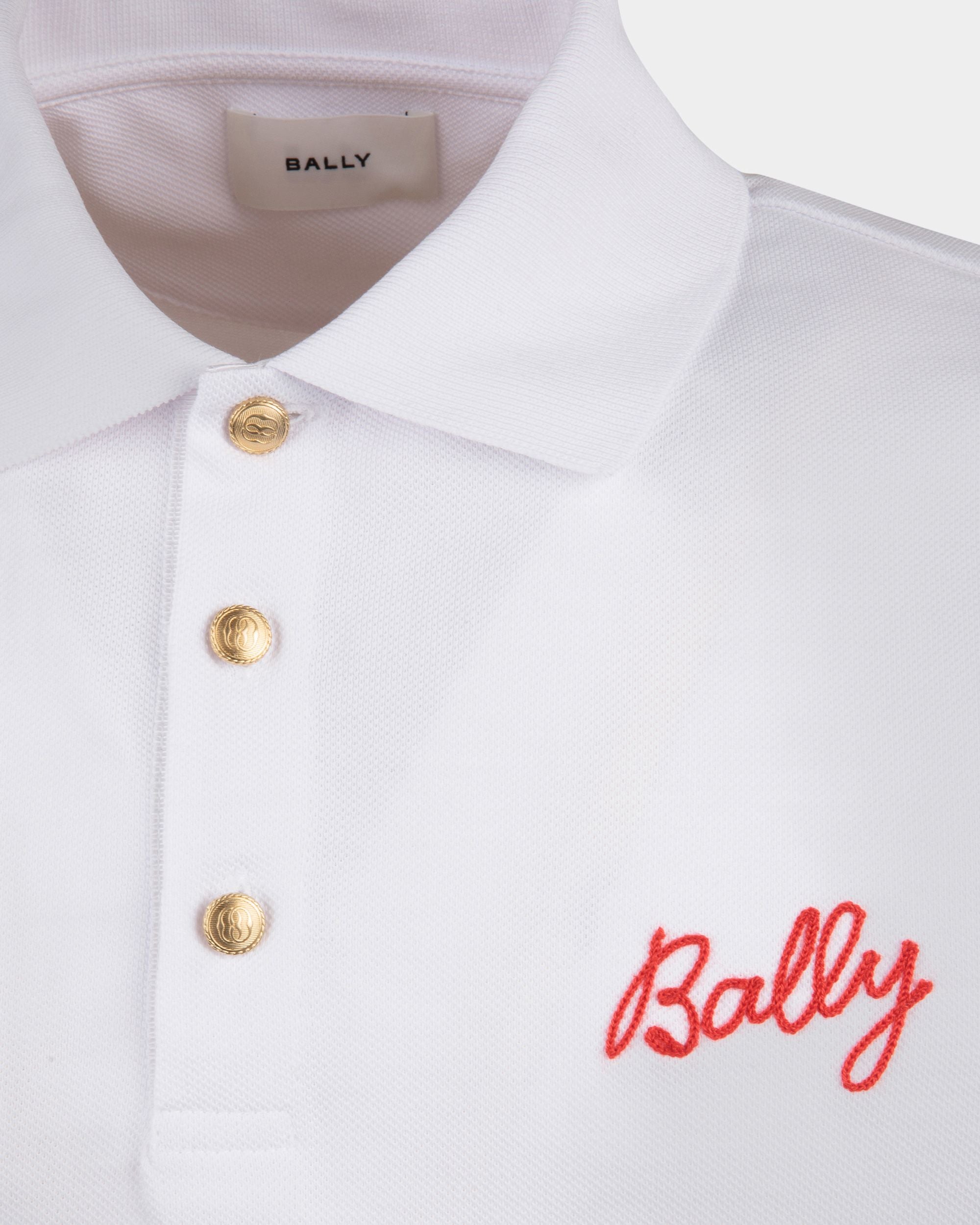 Poloshirt Aus Baumwolle In Weiß - Herren - Bally - 02