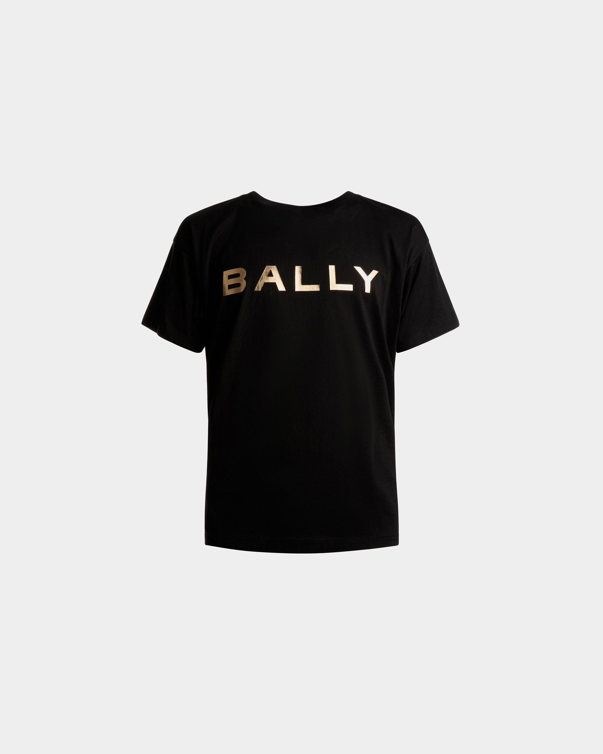 T-Shirt Mit Logo Aus Schwarzer Baumwolle - Herren - Bally - 01