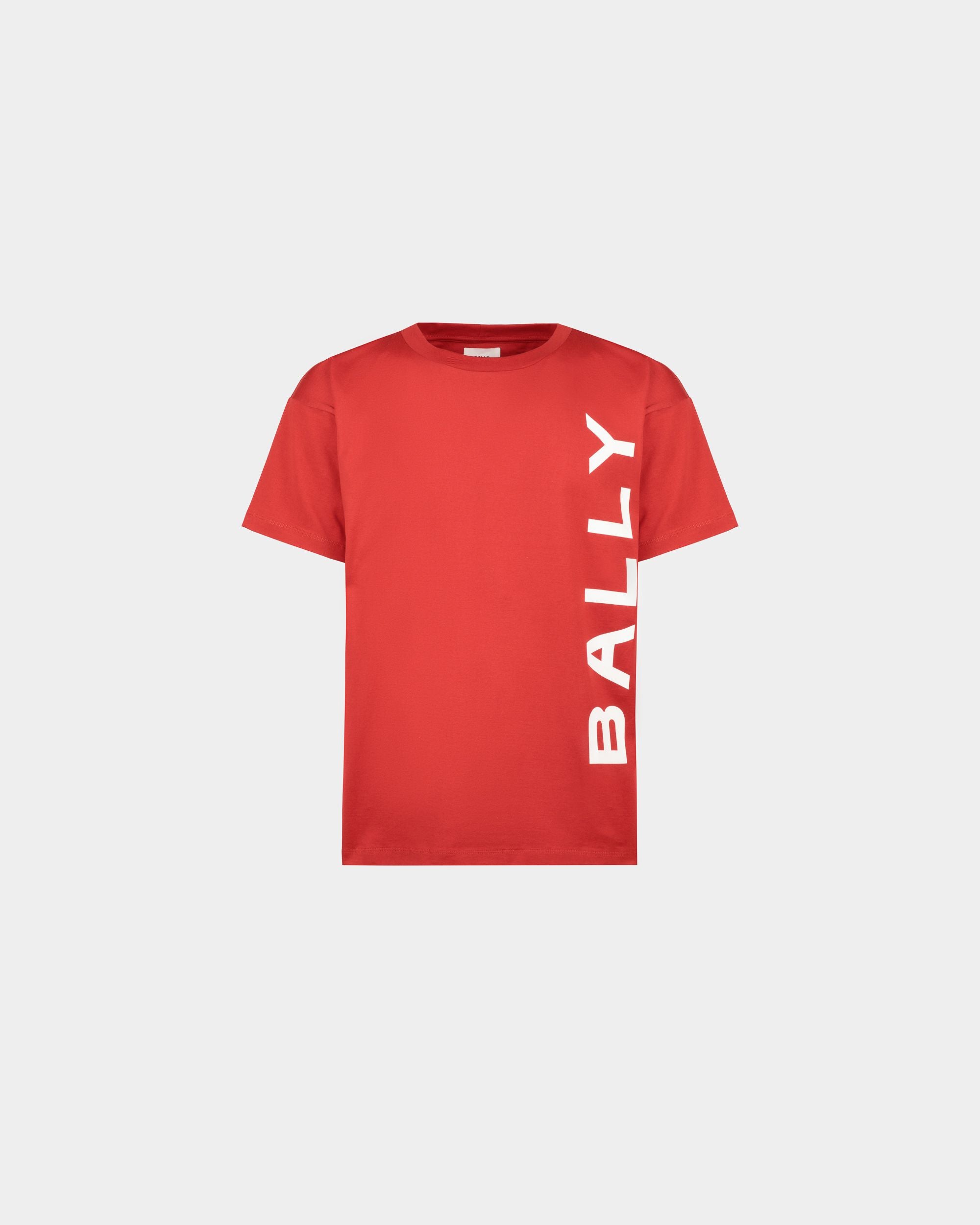 T-Shirt Aus Roter Baumwolle - Herren - Bally - 01