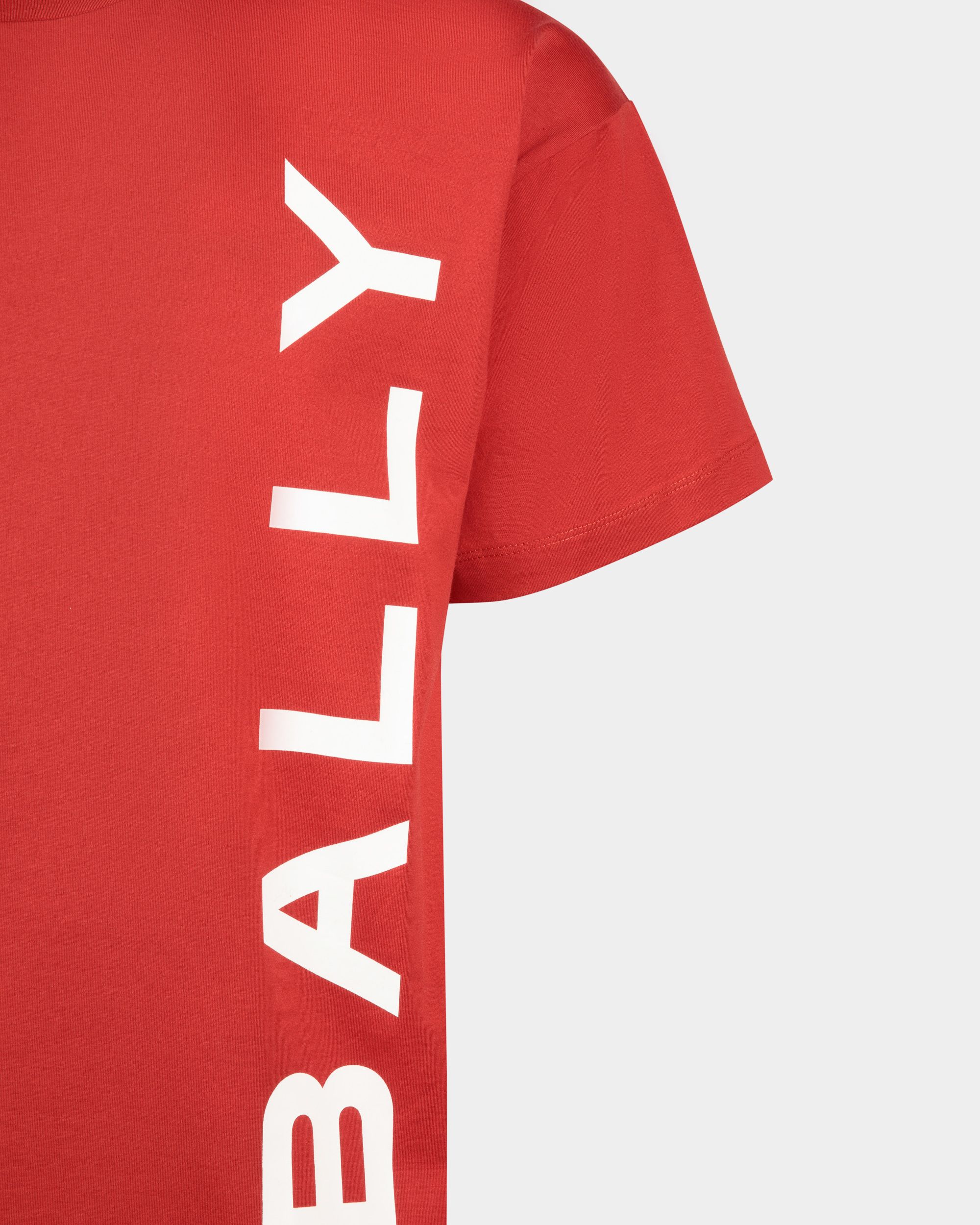 T-Shirt Aus Roter Baumwolle - Herren - Bally - 02