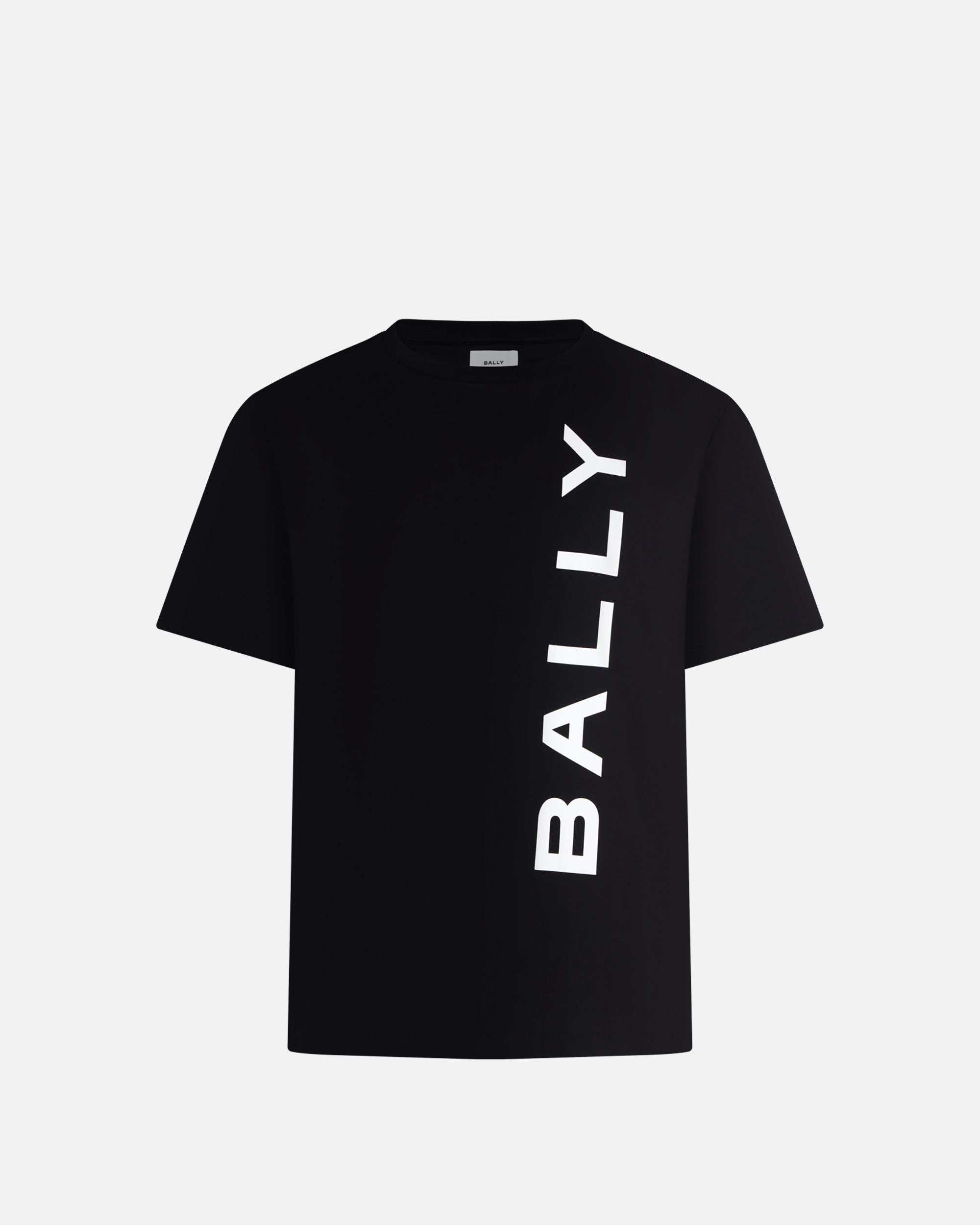 T-Shirt Aus Baumwolle In Schwarz - Herren - Bally - 01
