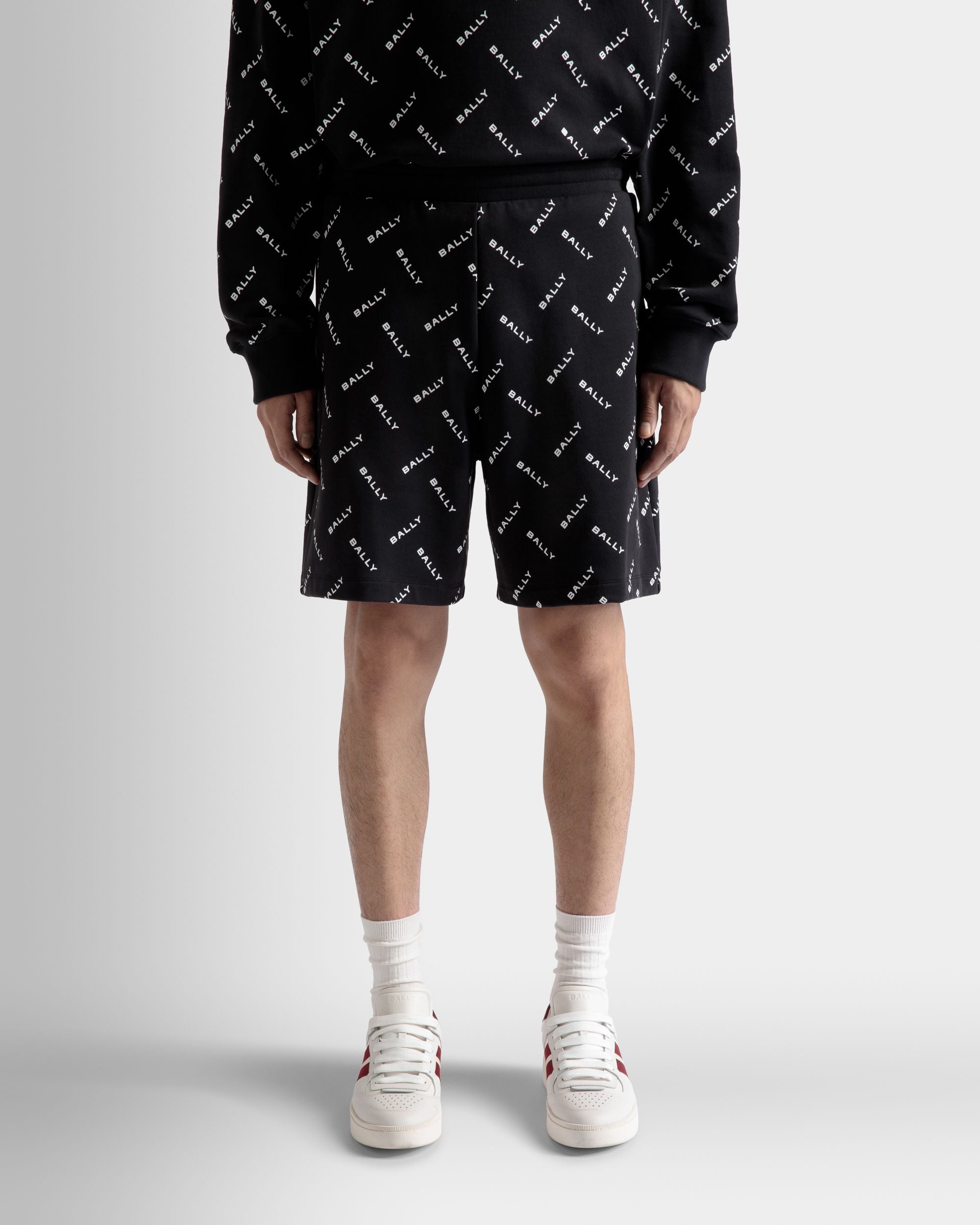 Shorts Aus Baumwolle In Dunkelblau - Herren - Bally - 03