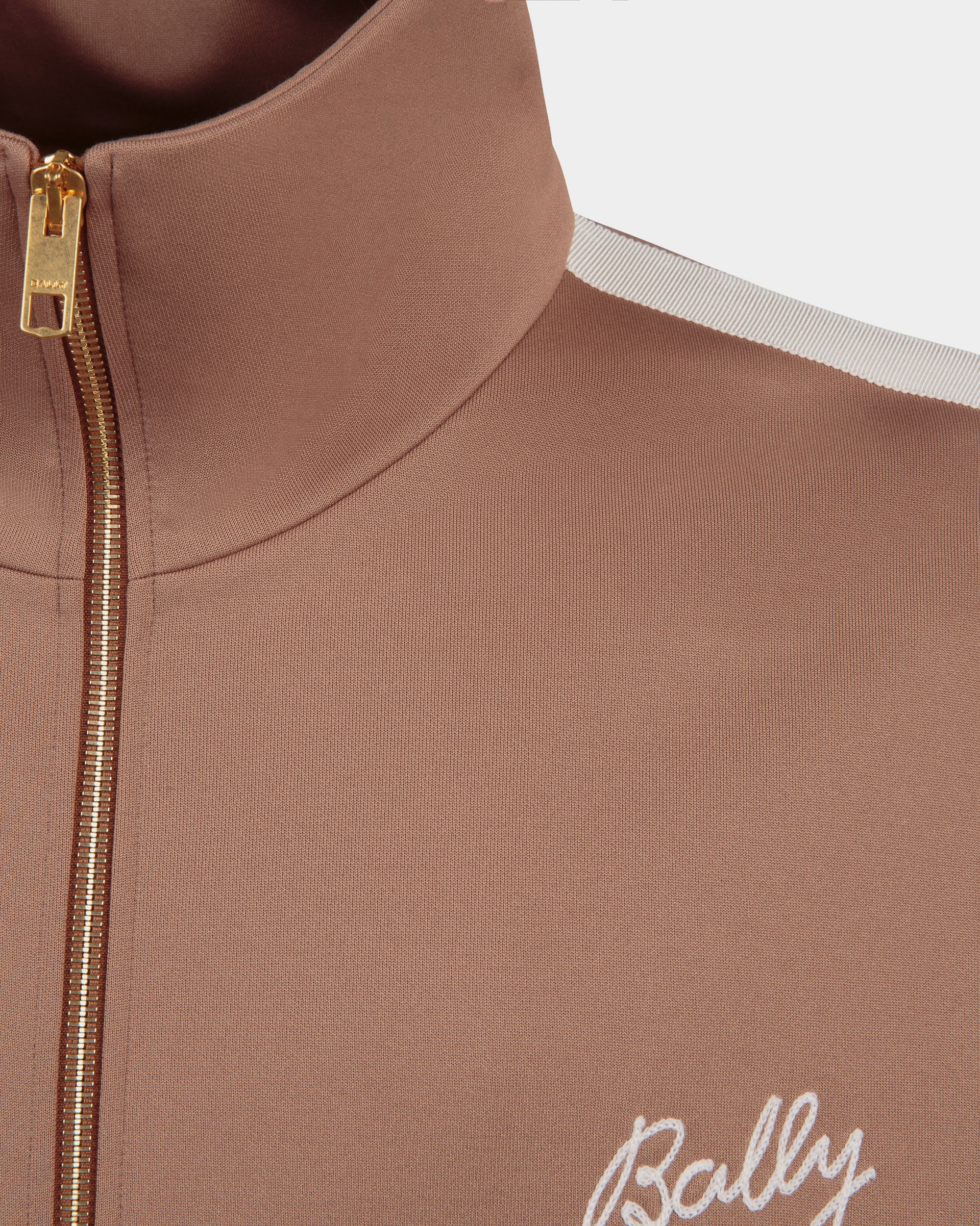 Sweatshirt Aus Einer Baumwollmischung In Light Brown - Herren - Bally - 02