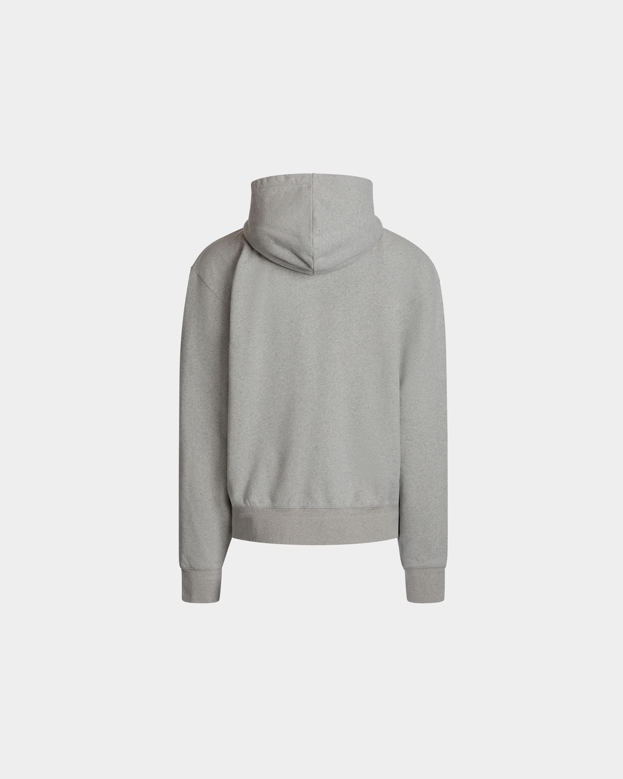 Kapuzenpullover Aus Baumwolle In Grau Meliert Mit Bally Crest Logo - Herren - Bally - 08