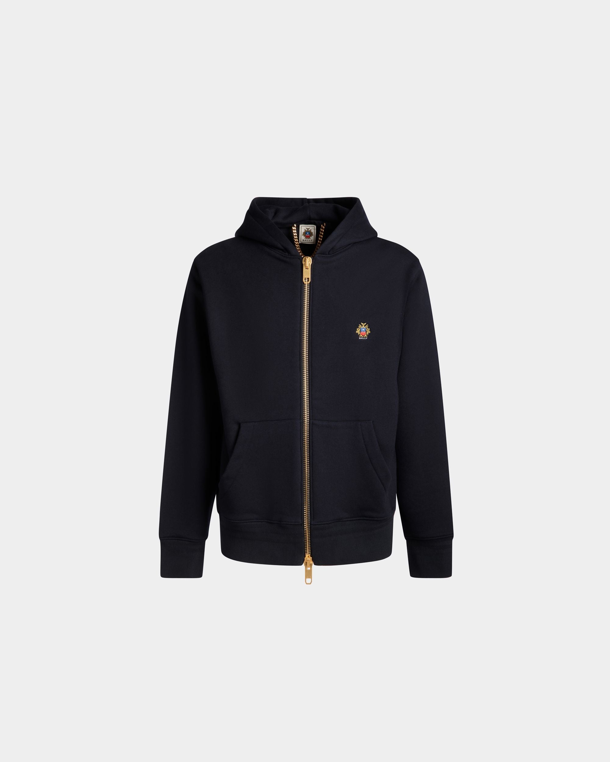 Kapuzenpullover Aus Kaschmirgemisch In Navy Blue Aus Der Adrien Brody Travel-Kollektion - Herren - Bally - 01