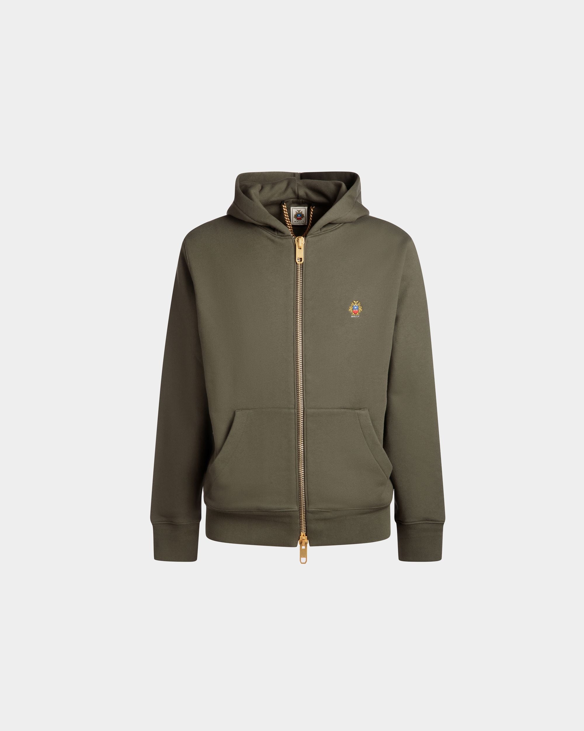 Kapuzenpullover Aus Kaschmirgemisch In Olive Green Aus Der Adrien Brody Travel-Kollektion - Herren - Bally - 01