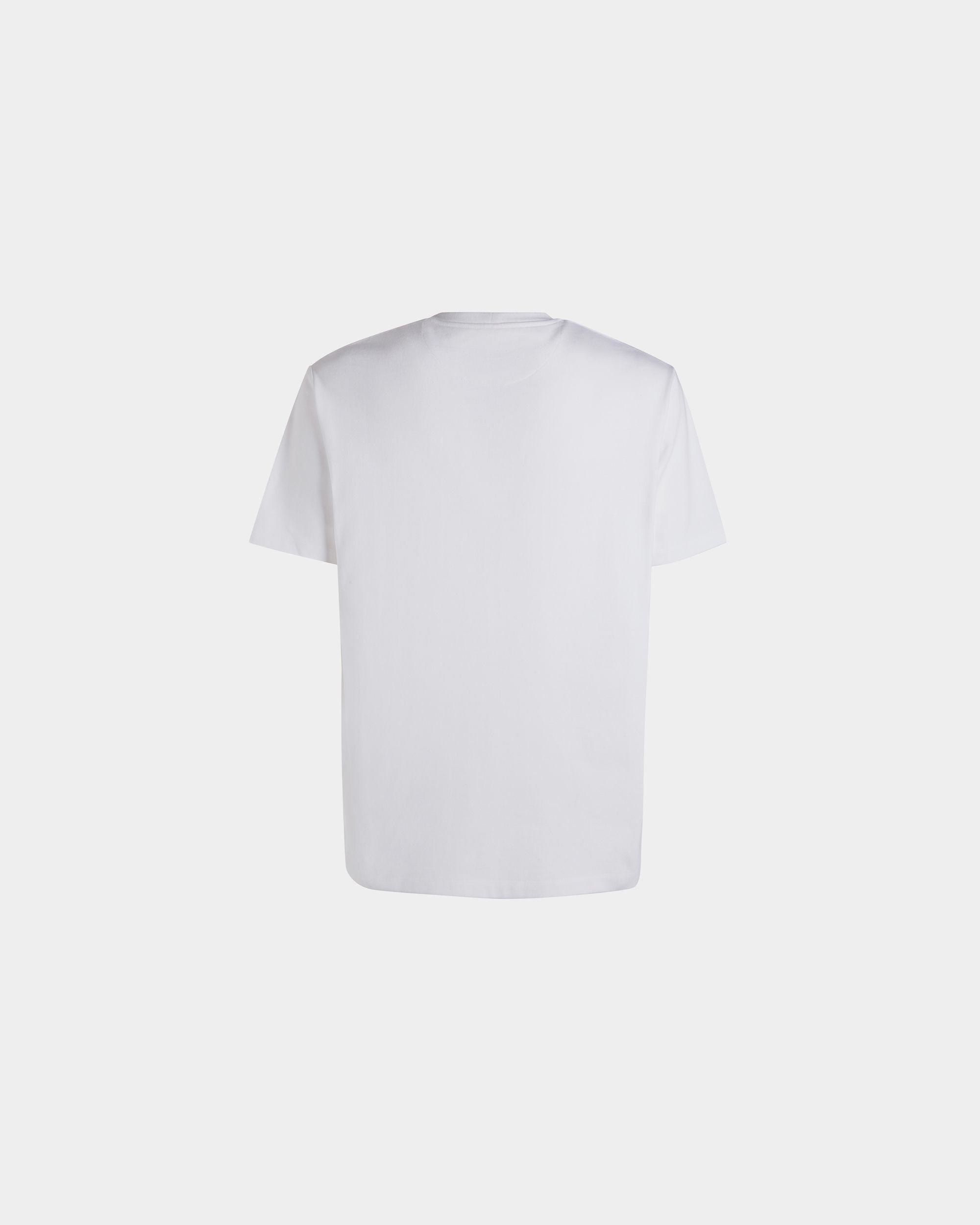T-Shirt Aus Baumwolle In Weiß Mit Bally Crest Logo - Herren - Bally - 03