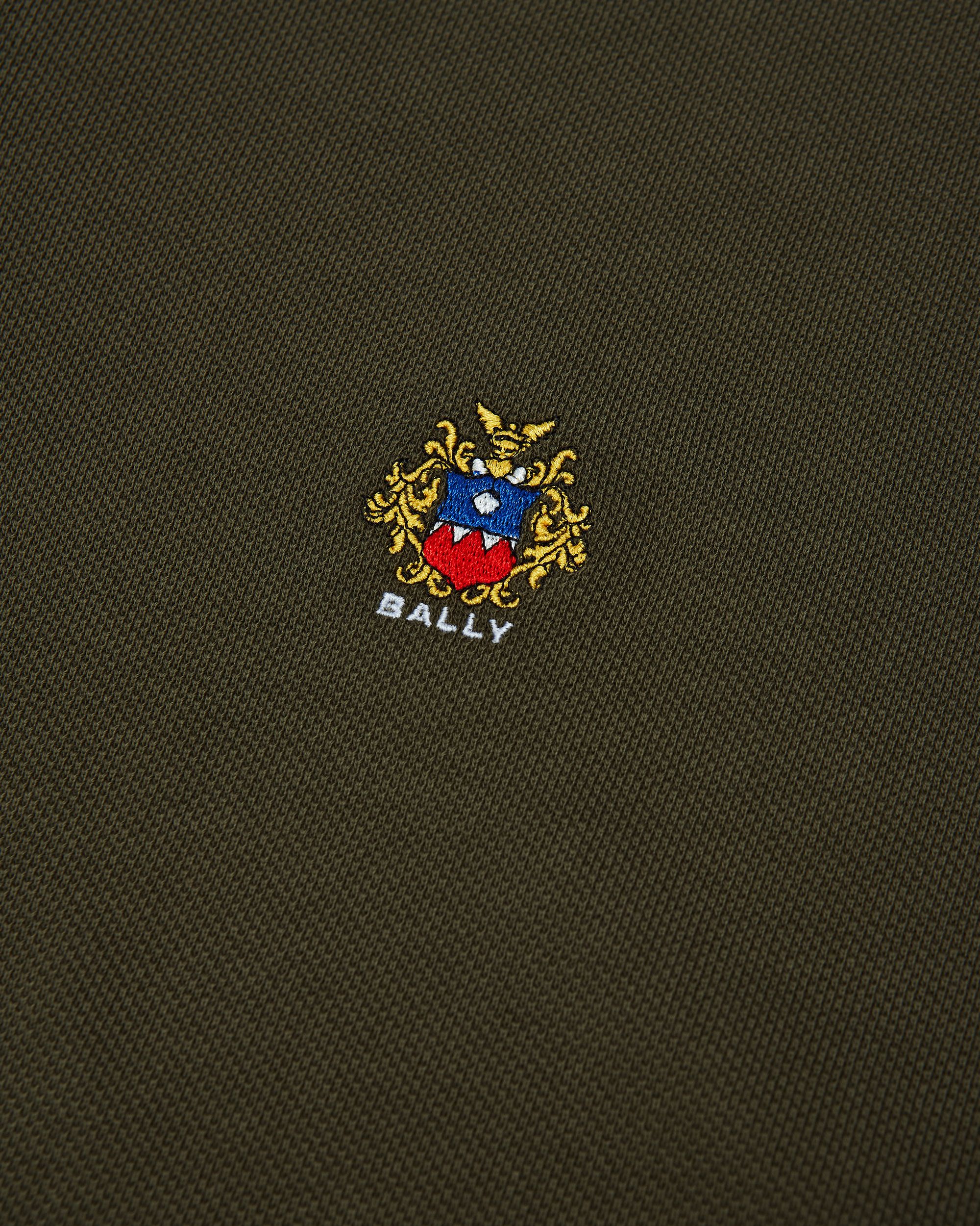 Poloshirt Aus Baumwolle In Military Green Mit Bally Crest Logo - Herren - Bally - 04