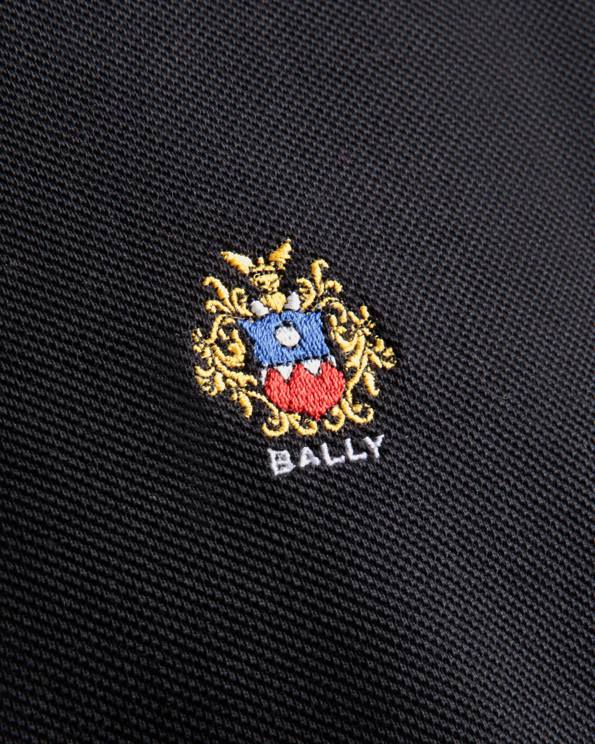 Poloshirt Aus Baumwolle In Schwarz Mit Bally Crest Logo - Herren - Bally - 04