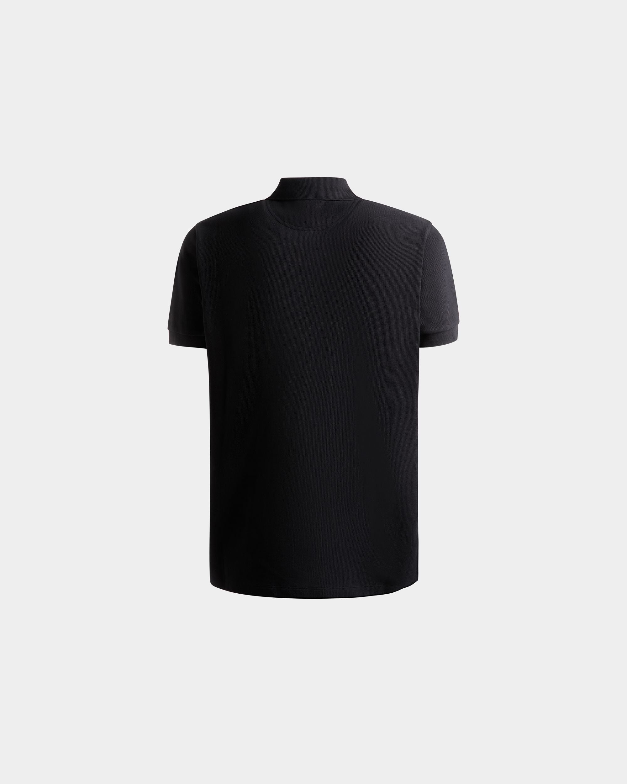 Poloshirt Aus Baumwolle In Schwarz Mit Bally Crest Logo - Herren - Bally - 08