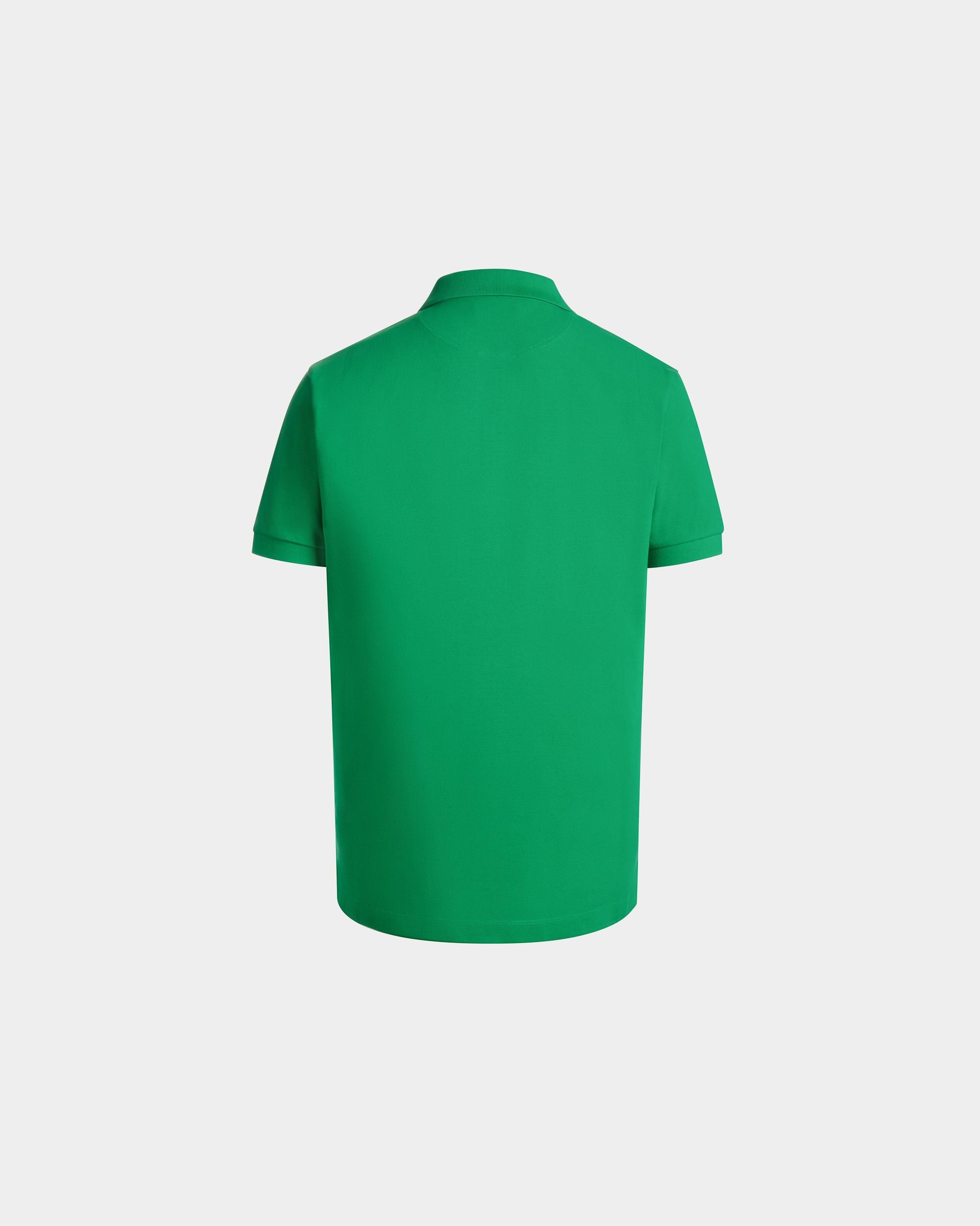 Poloshirt Aus Baumwolle In Emerald Green Mit Bally-Crest-Wappen - Herren - Bally - 03