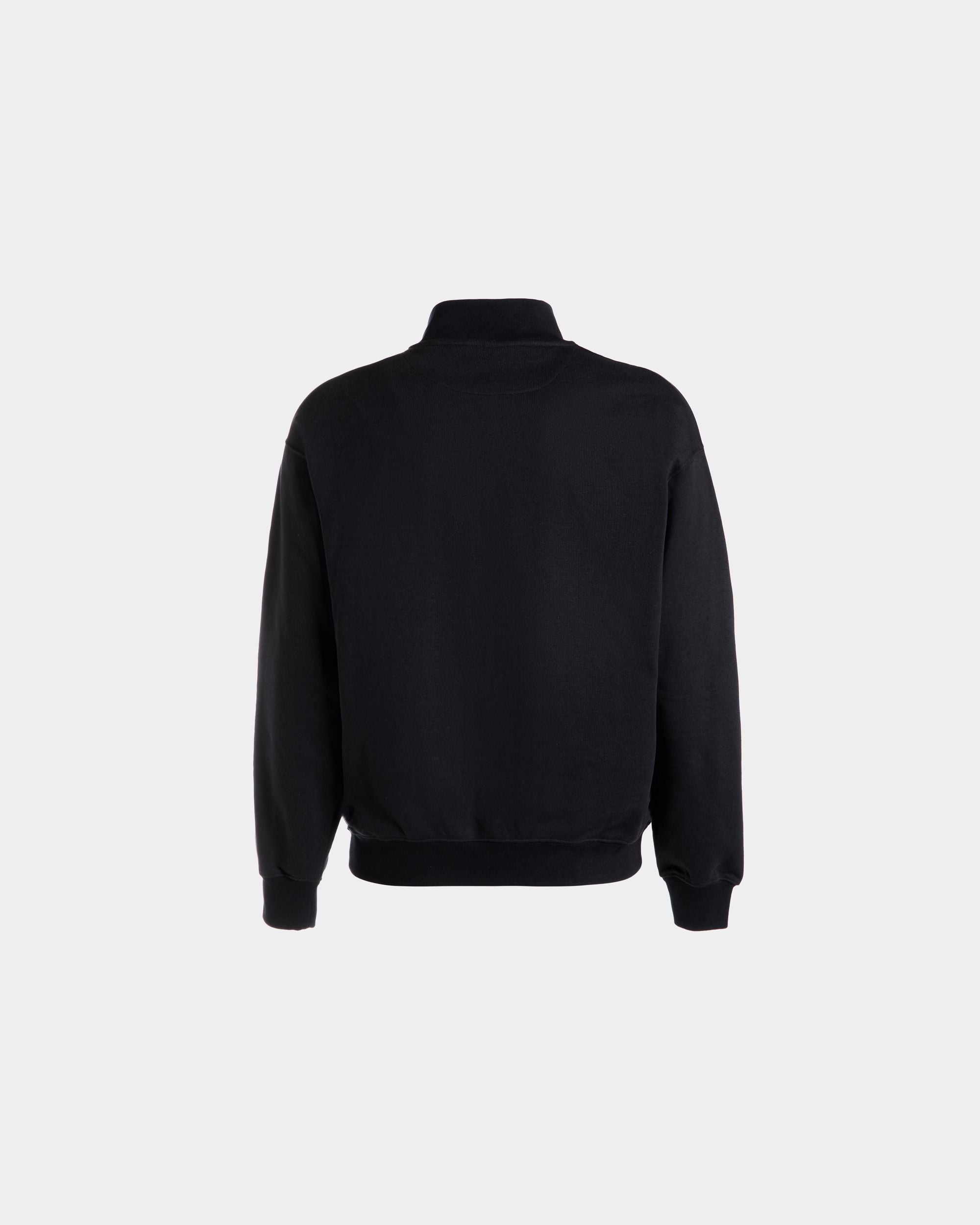Half-Zip-Sweatshirt Aus Baumwolle In Navy Blue Mit Bally Crest Logo - Herren - Bally - 07