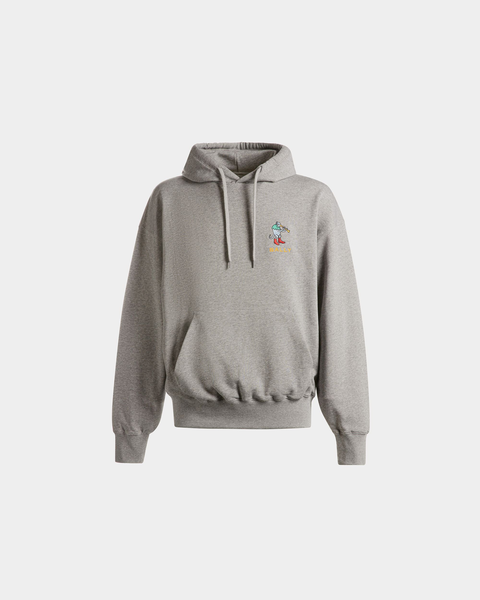 Sweatshirt Aus Melierter Baumwolle In Grau - Herren - Bally - 01