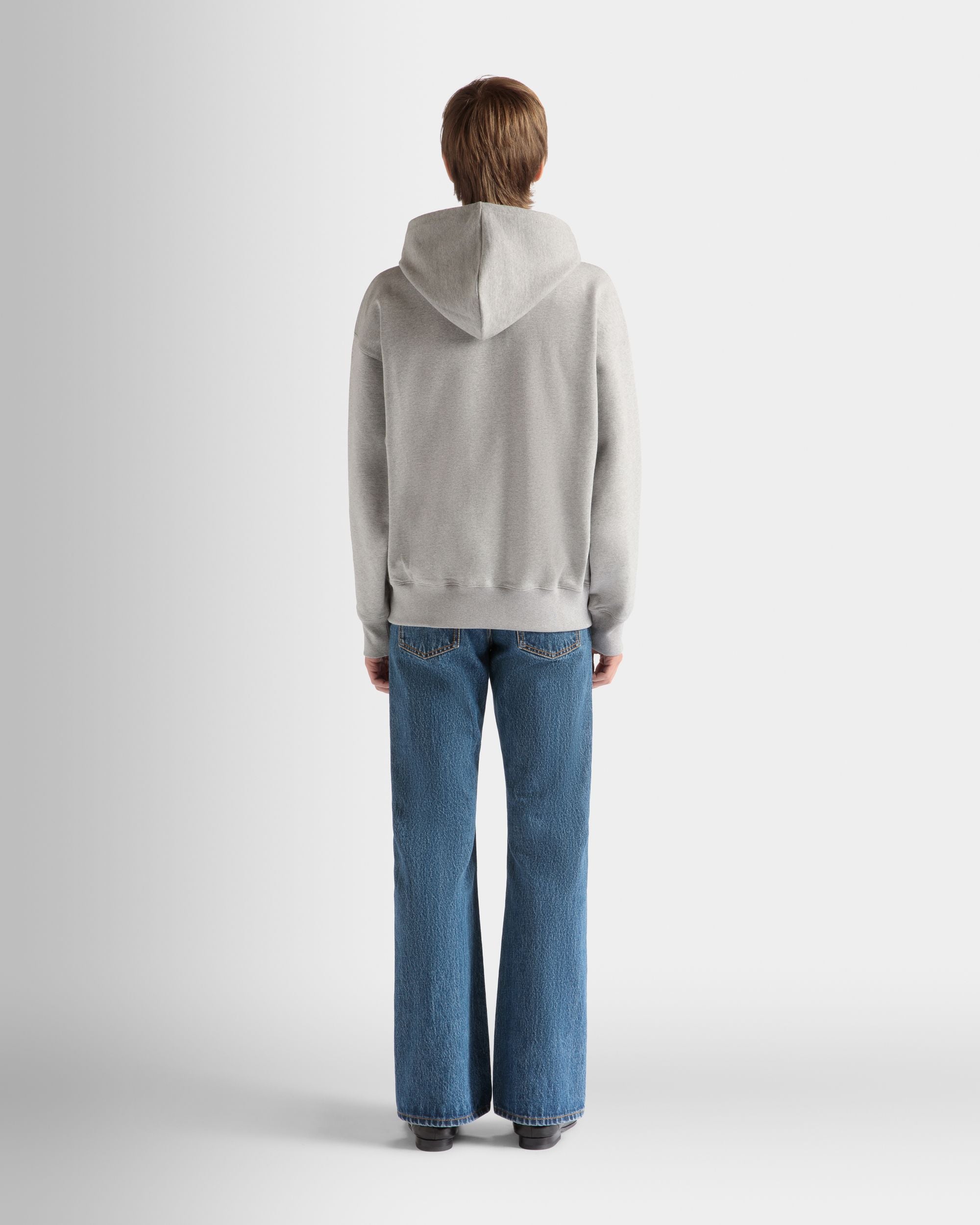 Sweatshirt Aus Melierter Baumwolle In Grau - Herren - Bally - 06