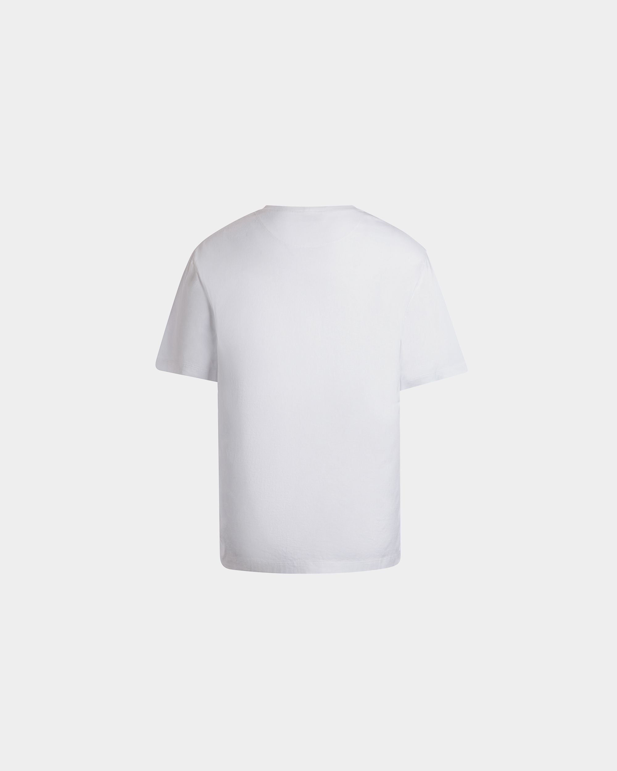T-Shirt Aus Baumwolle In Weiß Mit Bally-Crest-Wappen - Herren - Bally - 03