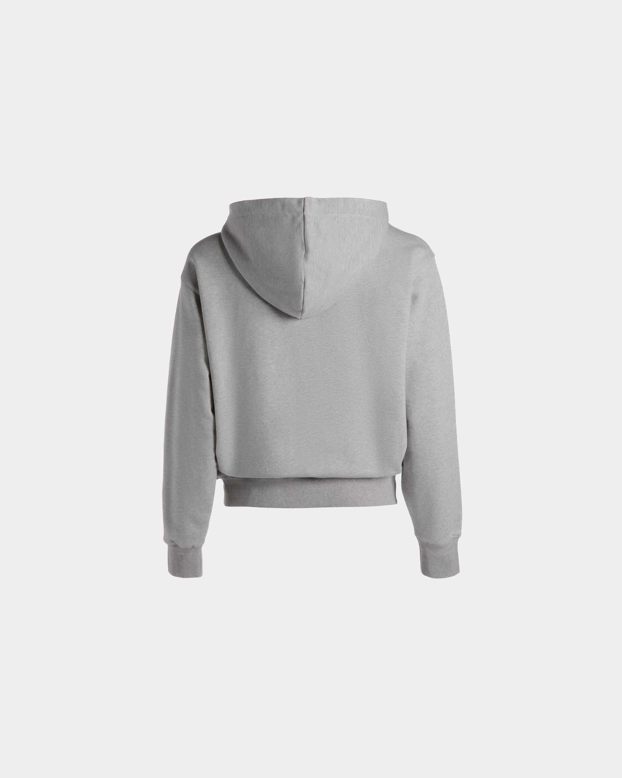 Kapuzenpullover Aus Baumwolle In Grau Meliert Mit Bally Crest Logo - Herren - Bally - 03