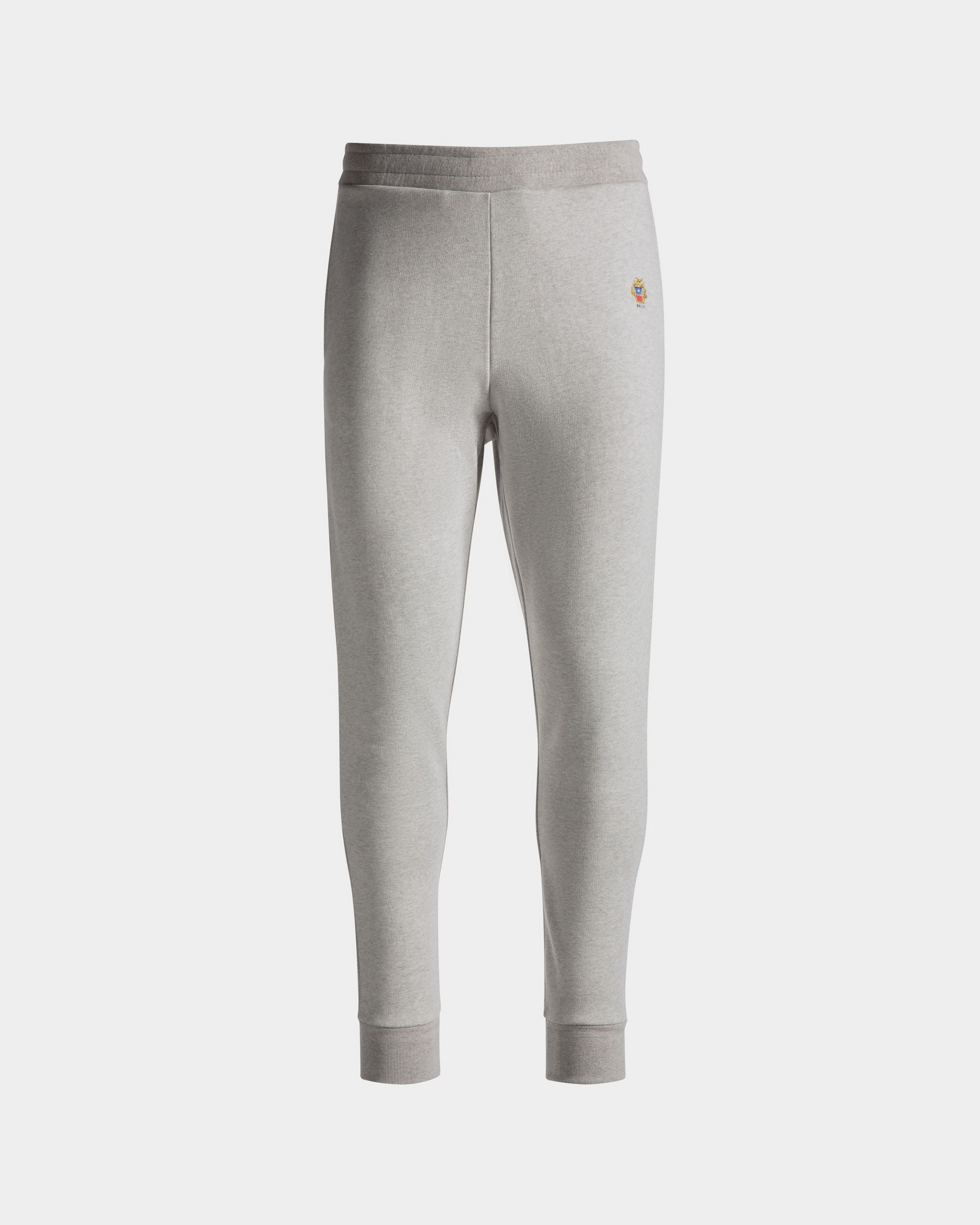 Sweathose Aus Baumwolle In Grau Meliert Mit Bally Crest Logo - Herren - Bally - 01