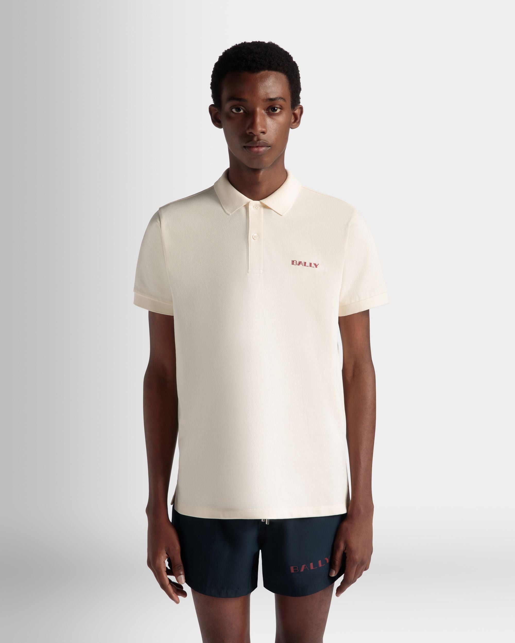 Summer Capsule Poloshirt Aus Weißer Baumwolle - Herren - Bally - 03