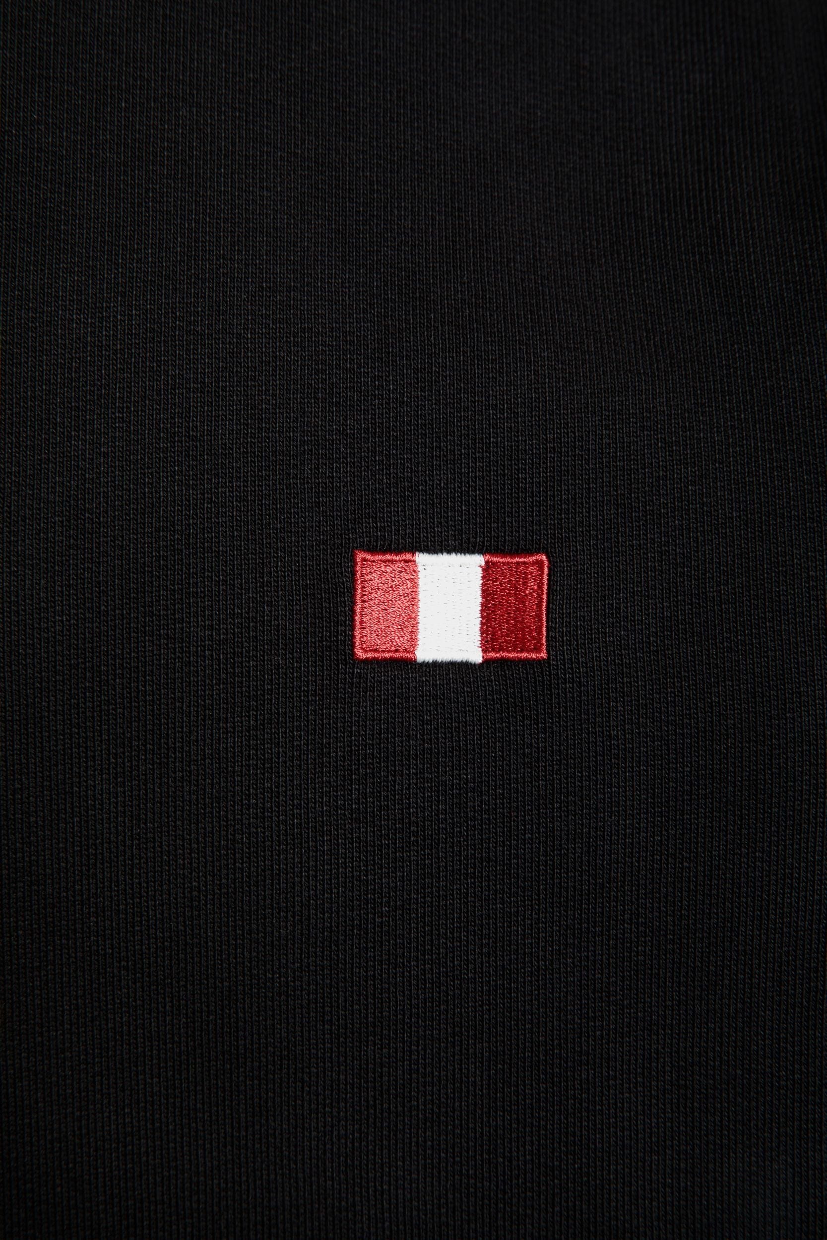 Sweatshirt Mit Rundhalsausschnitt Und Bally-Flagge Aus Baumwolle In Schwarz - Herren - Bally - 04