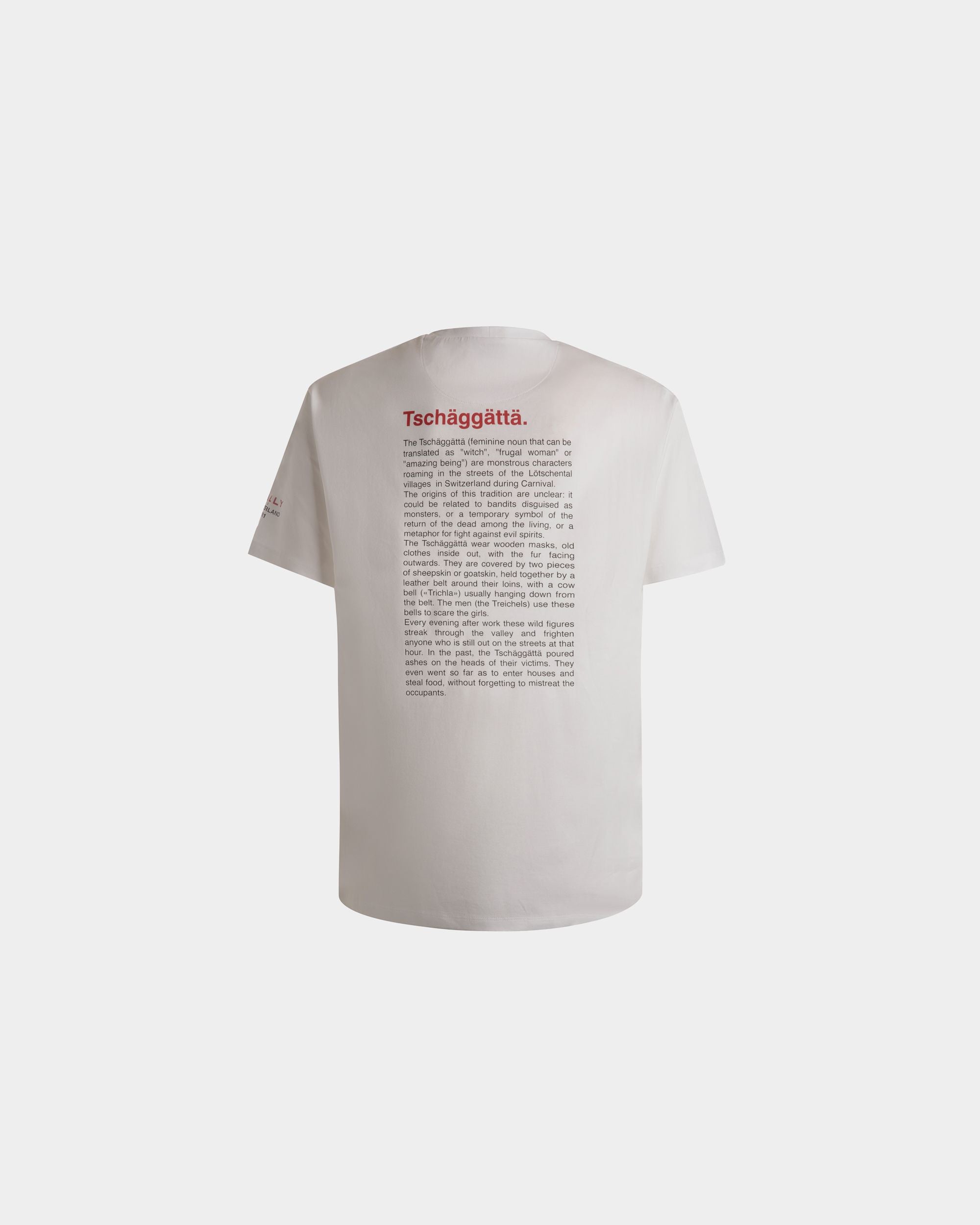 T-Shirt Mit Forest Mask Aus Baumwolle In Weiß - Herren - Bally - 07