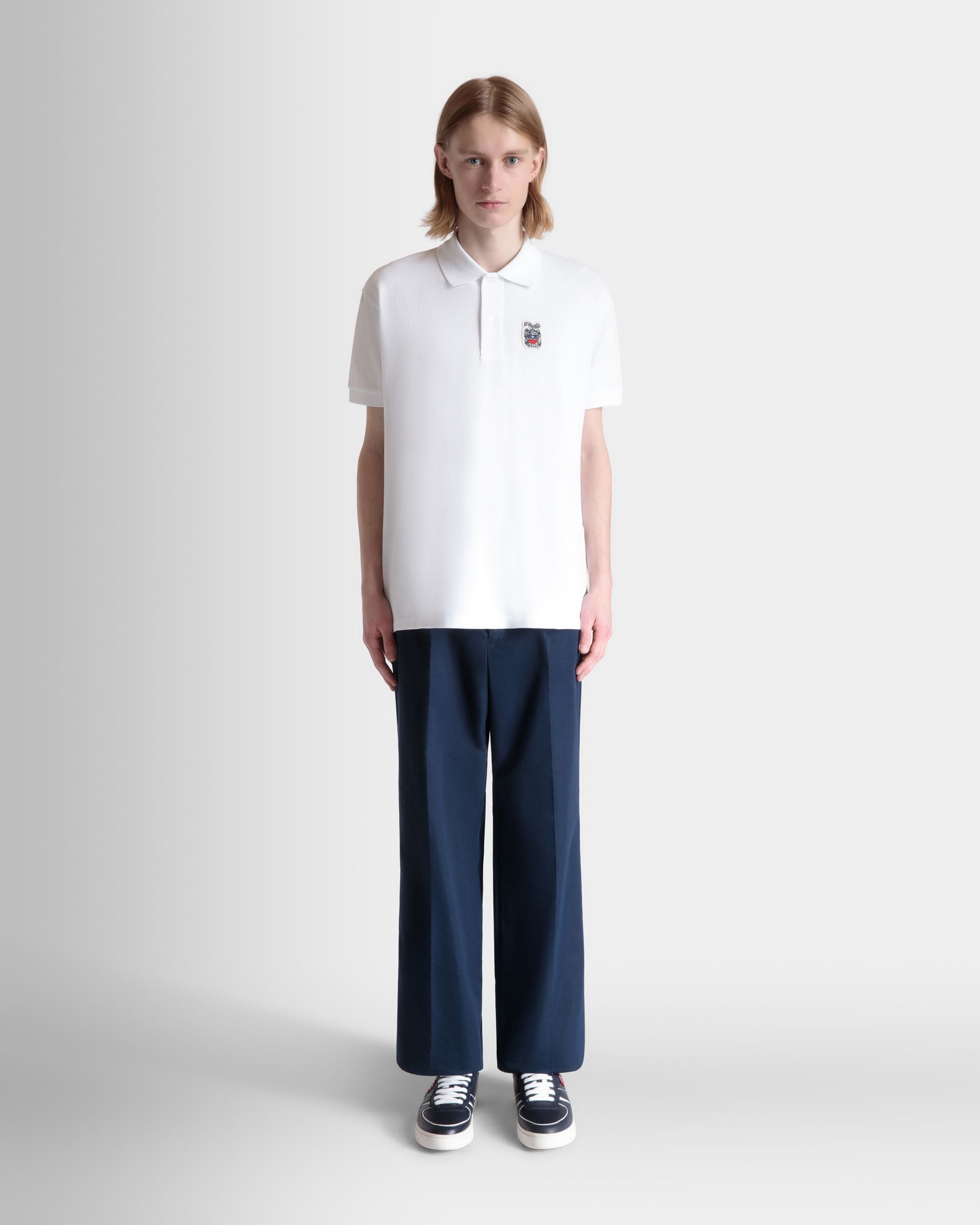 Poloshirt Aus Baumwolle In Weiß - Herren - Bally - 02