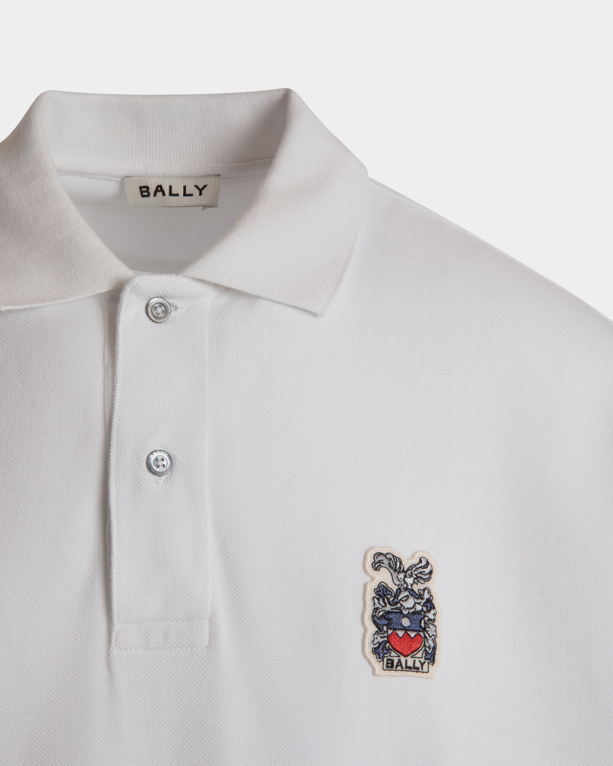 Poloshirt Aus Baumwolle In Weiß - Herren - Bally - 04