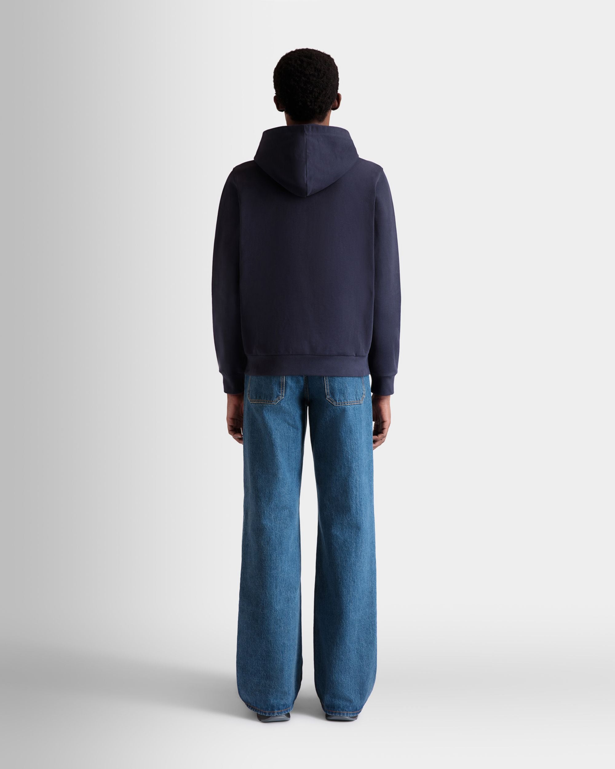 Kapuzenpullover Aus Baumwolle In Navy Blue - Herren - Bally - 06