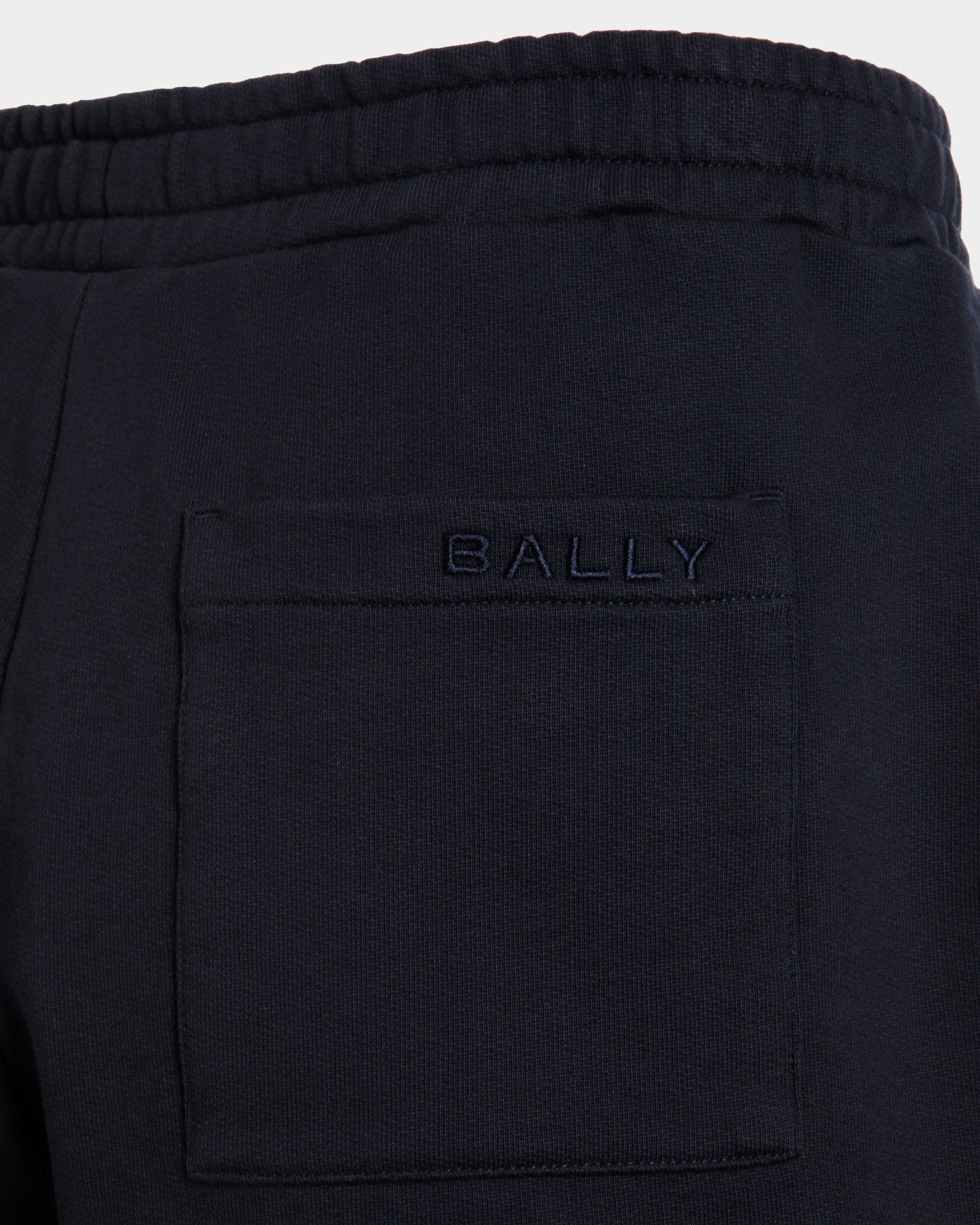 Shorts Aus Baumwolle In Navy Blue Mit Bally-Flagge - Herren - Bally - 04