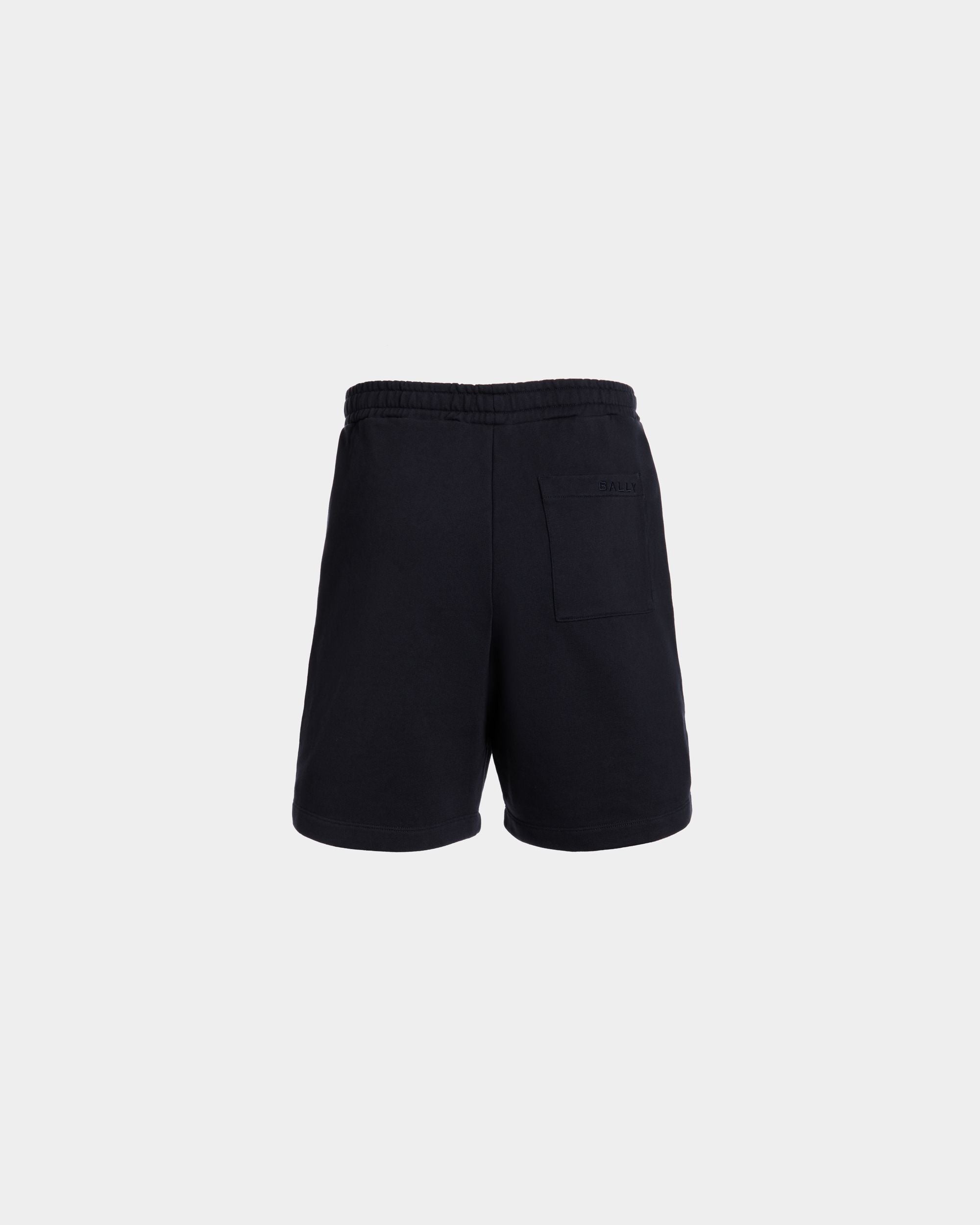 Shorts Aus Baumwolle In Navy Blue Mit Bally-Flagge - Herren - Bally - 06