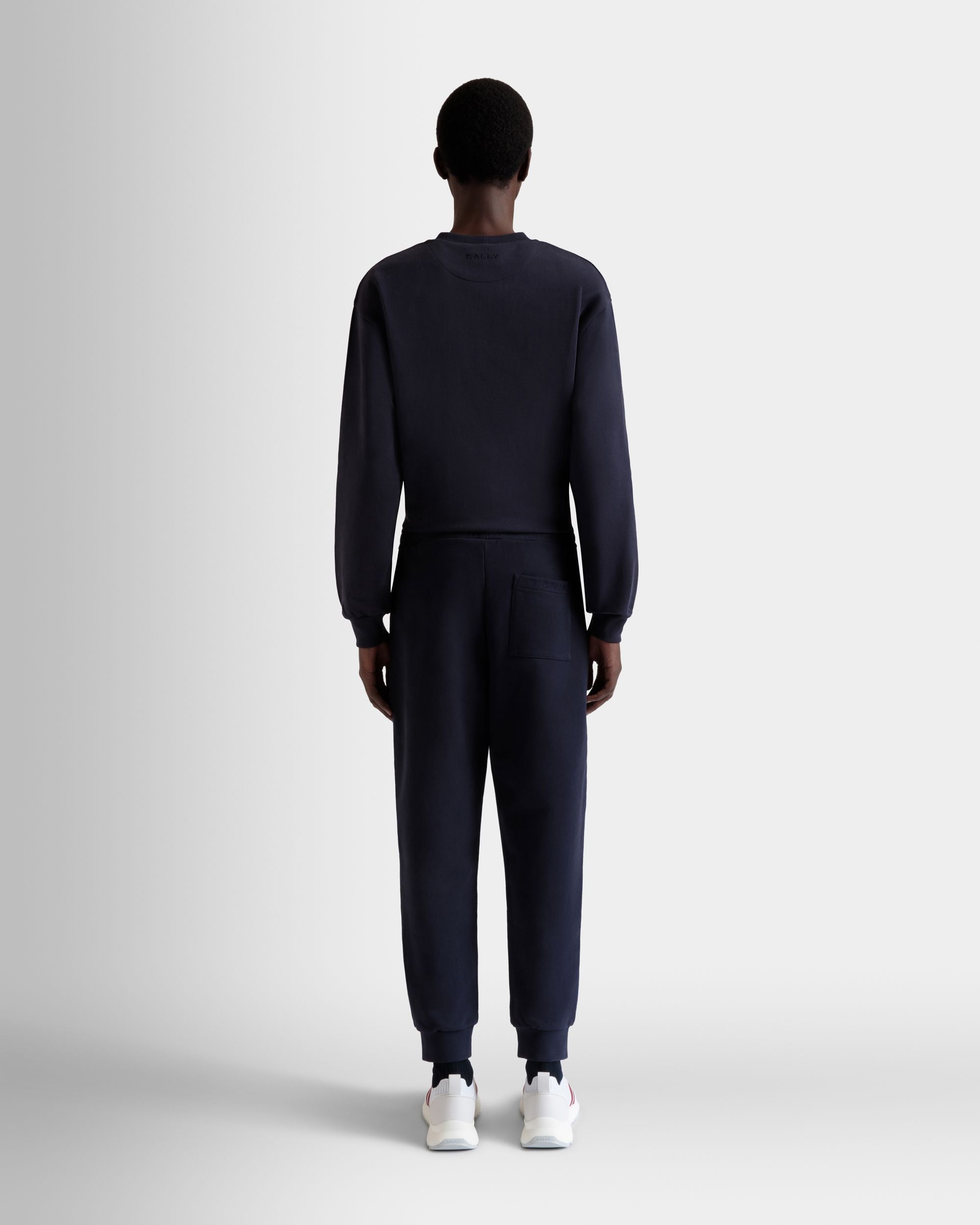 Sweathose Aus Baumwolle In Navy Blue Mit Bally-Flagge - Herren - Bally - 05