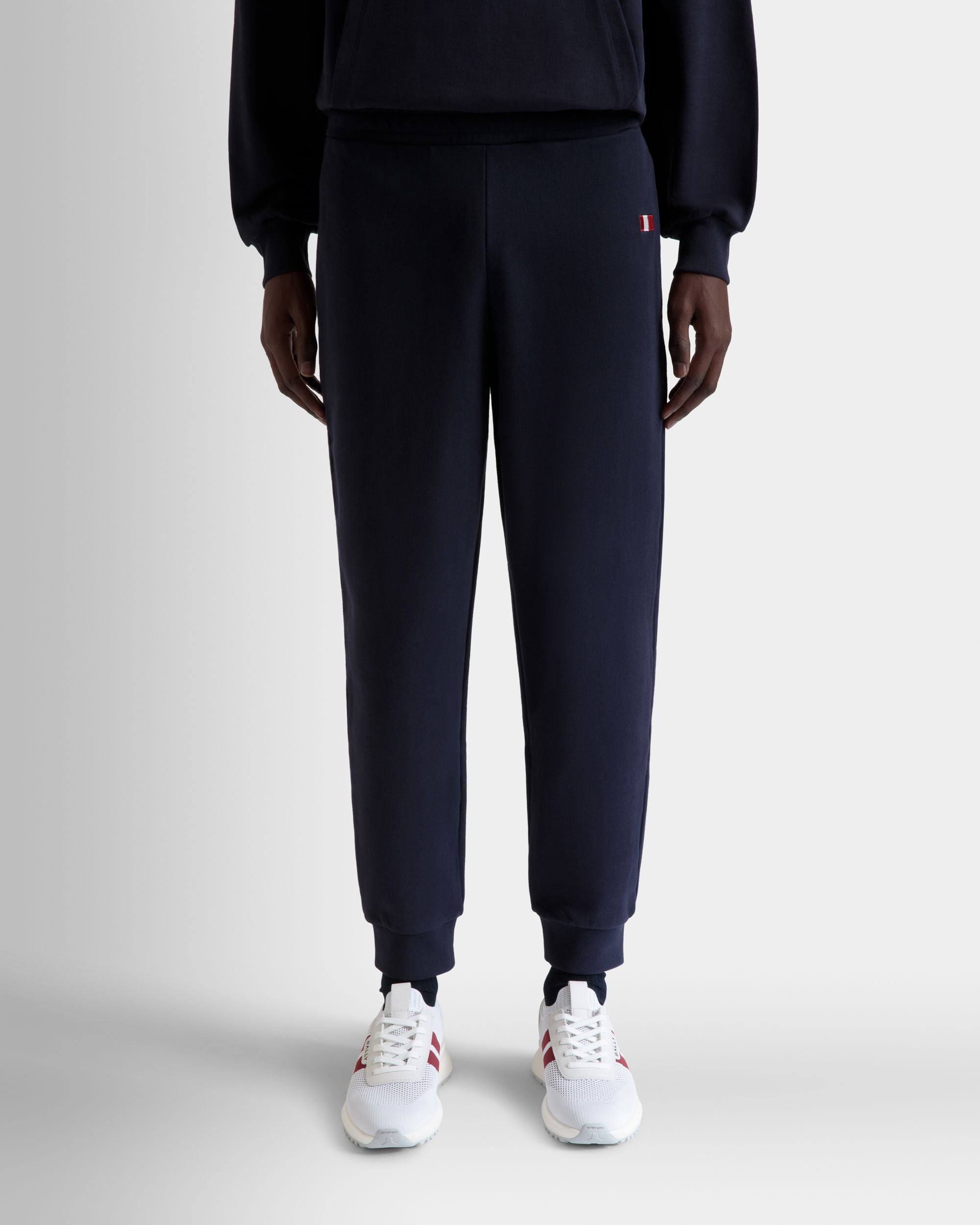 Sweathose Aus Baumwolle In Navy Blue Mit Bally-Flagge - Herren - Bally - 07