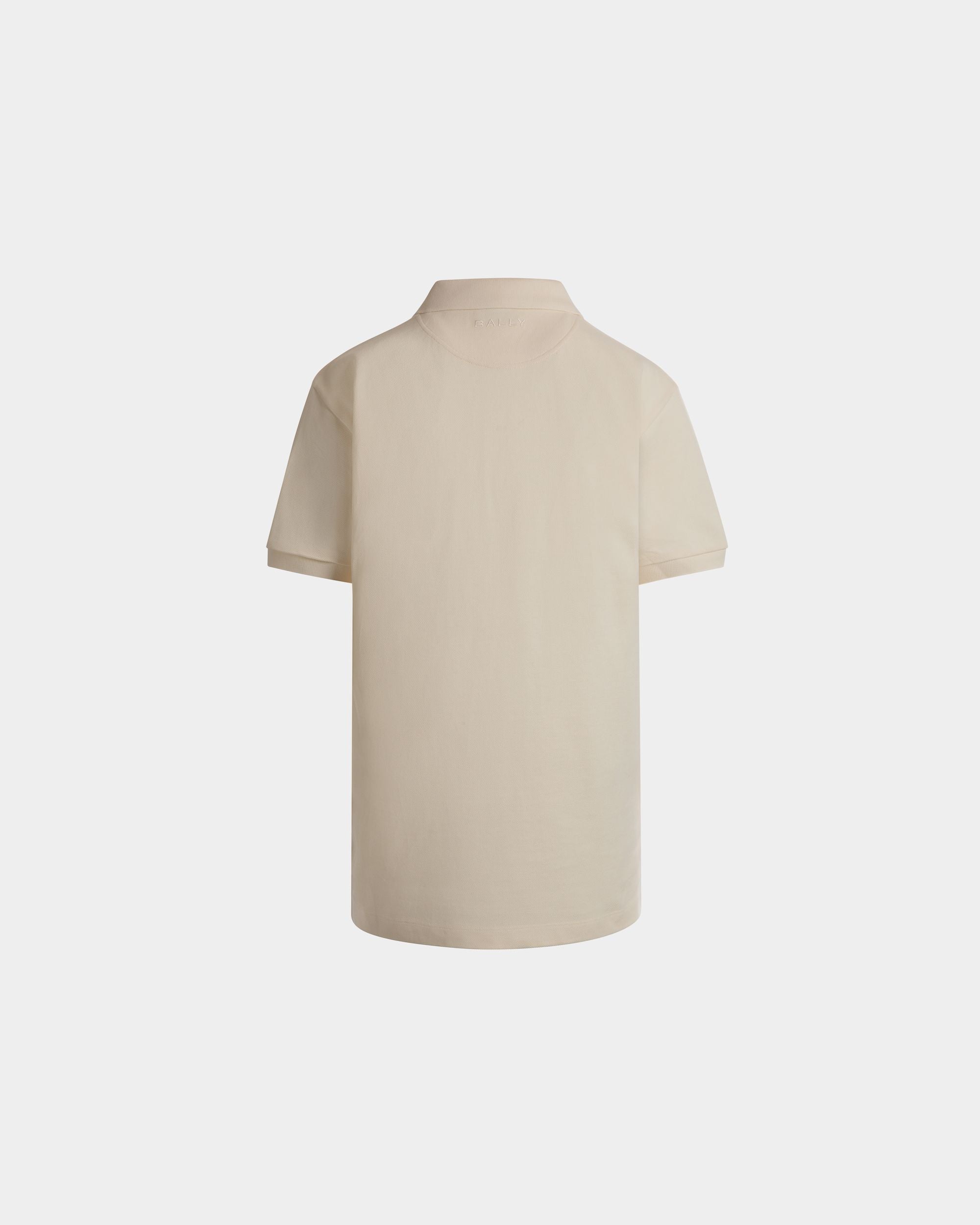 Poloshirt Aus Baumwolle In Elfenbein Mit Bally-Flagge - Herren - Bally - 05