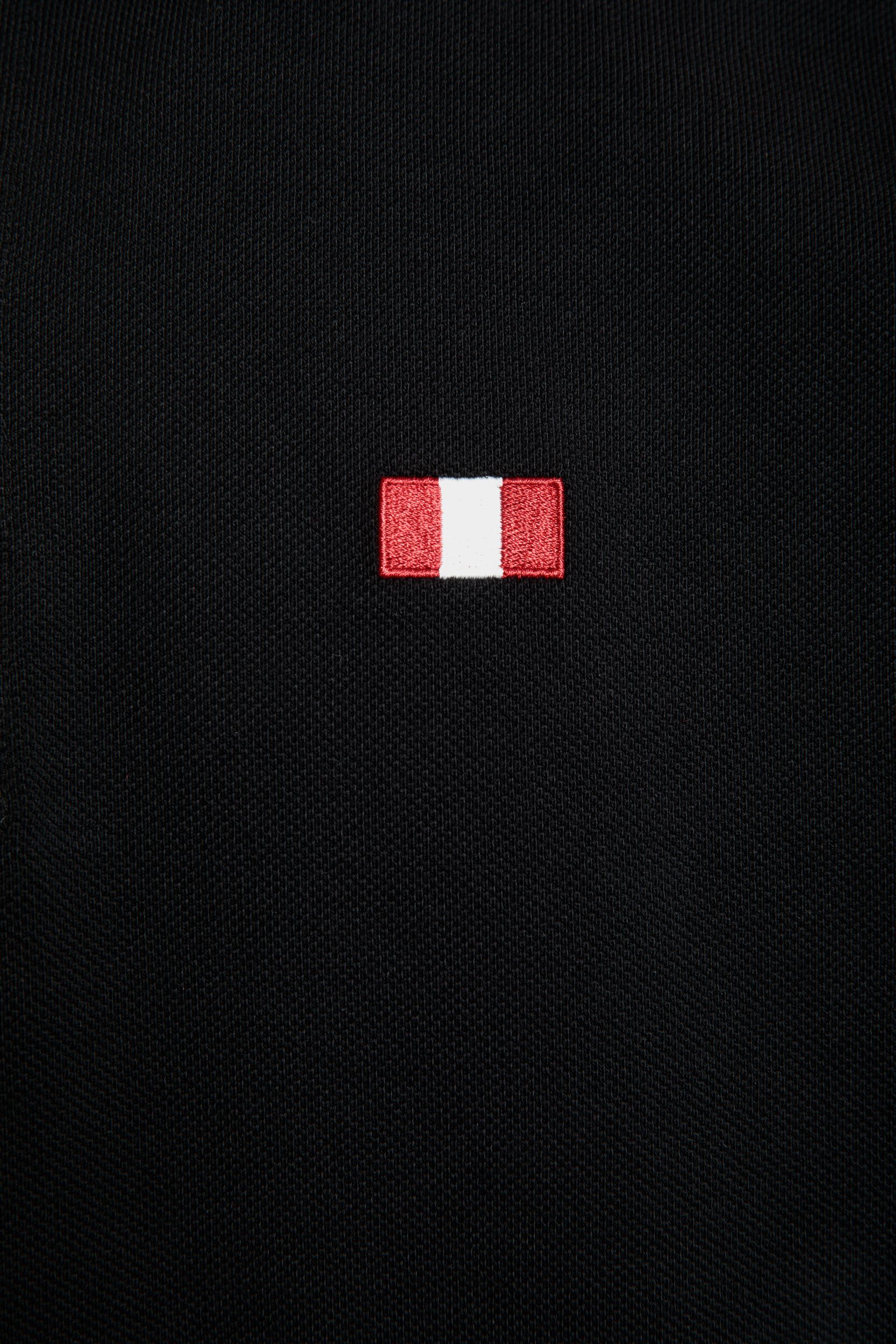 Poloshirt Aus Baumwolle In Schwarz Mit Bally-Flagge - Herren - Bally - 03