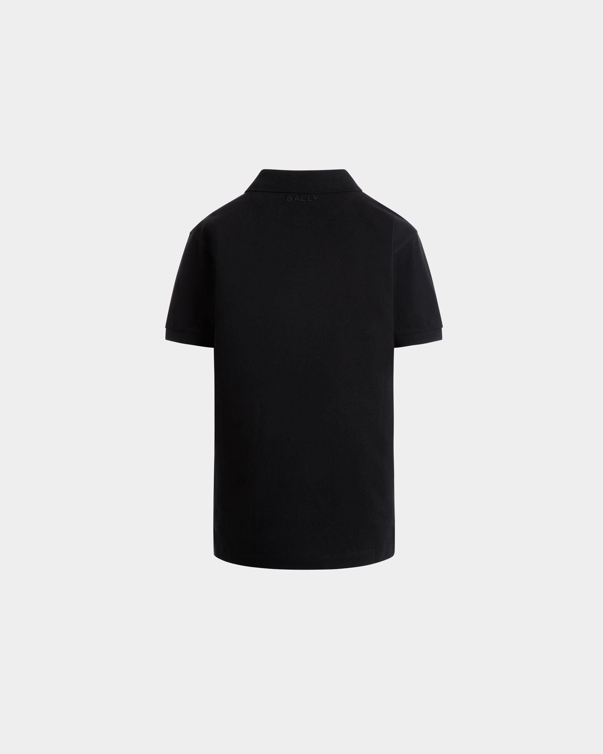 Poloshirt Aus Baumwolle In Schwarz Mit Bally-Flagge - Herren - Bally - 06