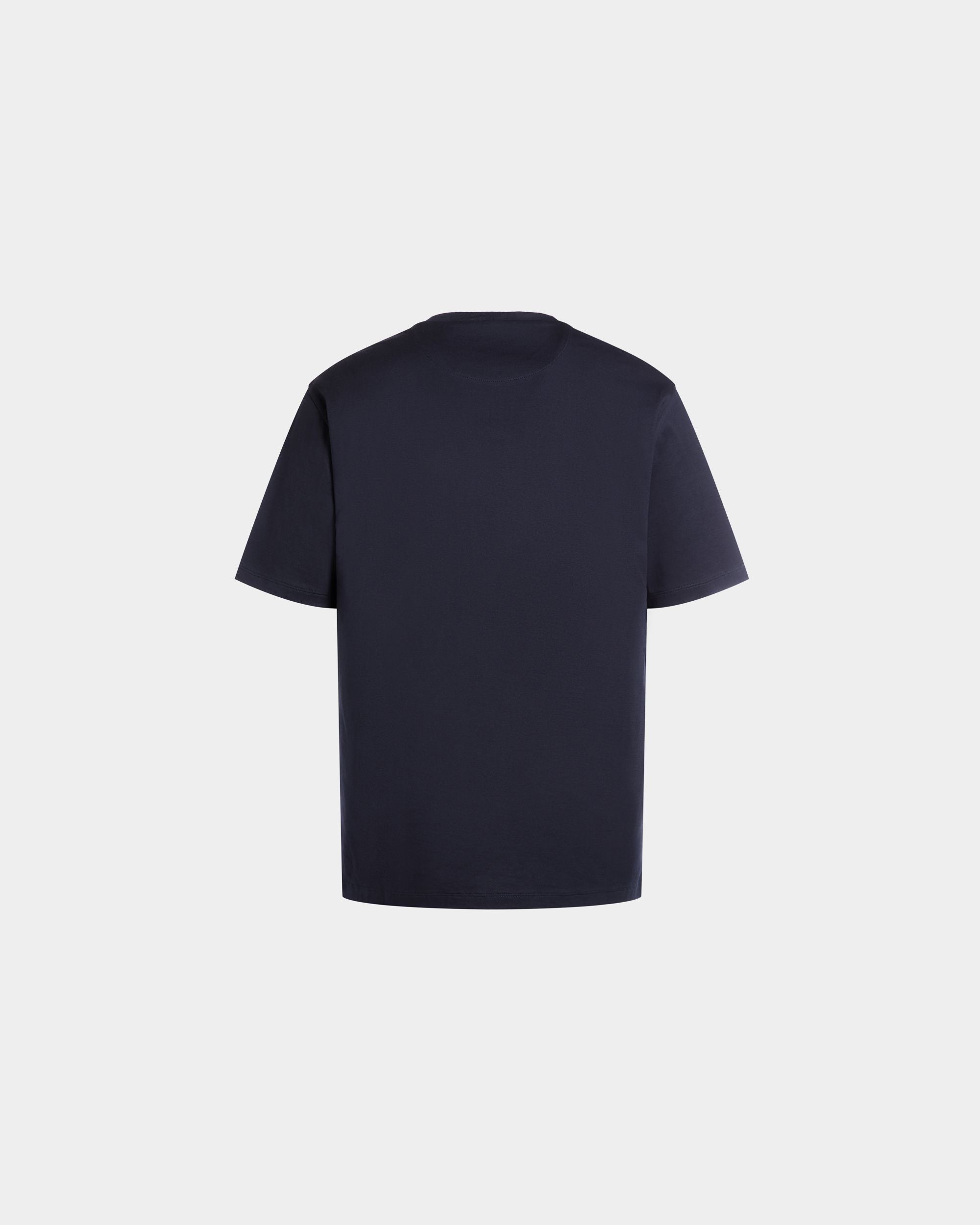 T-Shirt Aus Baumwolle In Navy Blue Mit Enchanting Mushrooms - Herren - Bally - 07