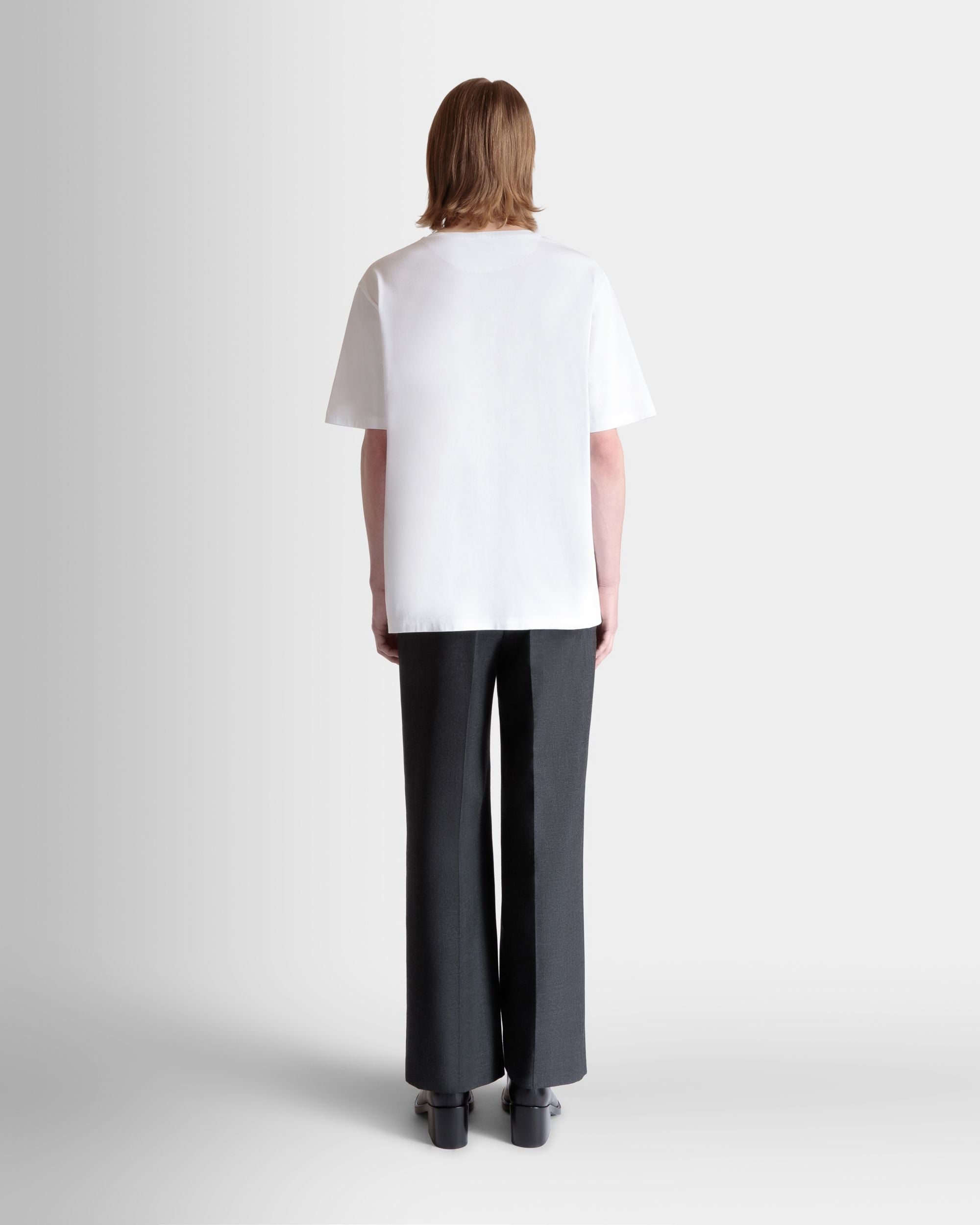 T-Shirt Mit Beni Bischof Rocking-Bally-Grafik Aus Weißer Baumwolle - Herren - Bally - 06