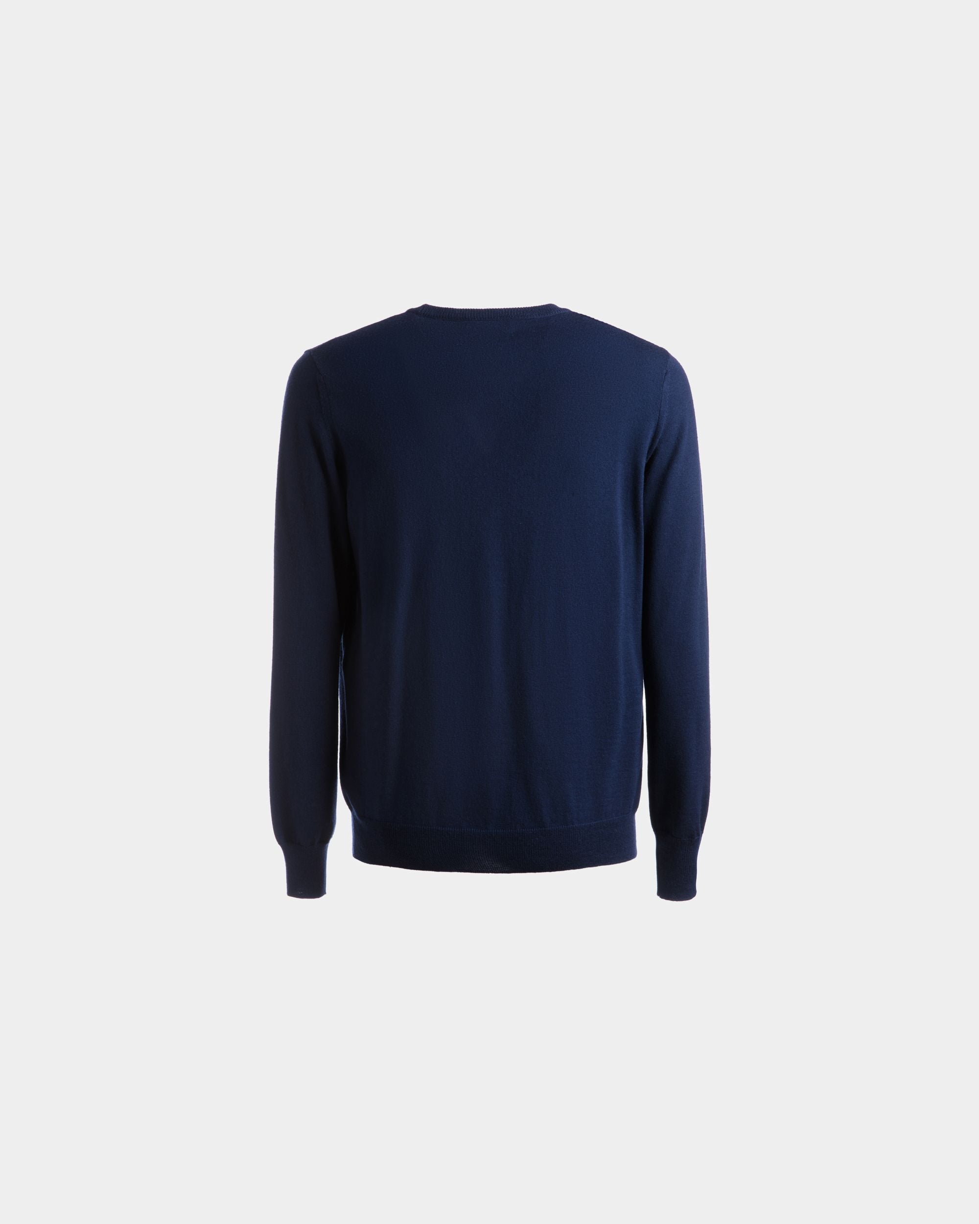 Rundhalspullover Aus marineblauer Wolle - Herren - Bally - 07