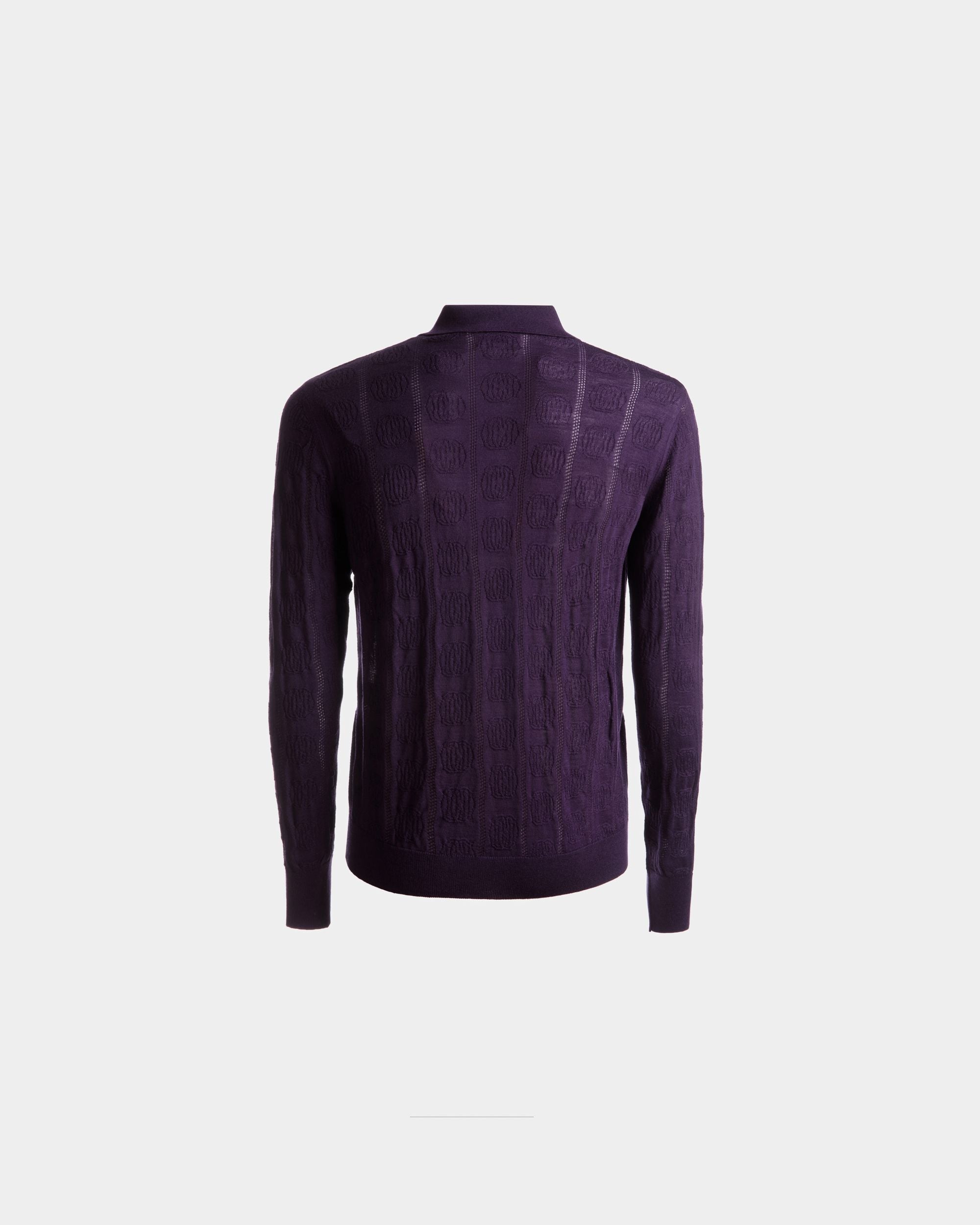 Langarm-Poloshirt Aus Wolle in Orchidee - Herren - Bally - 07