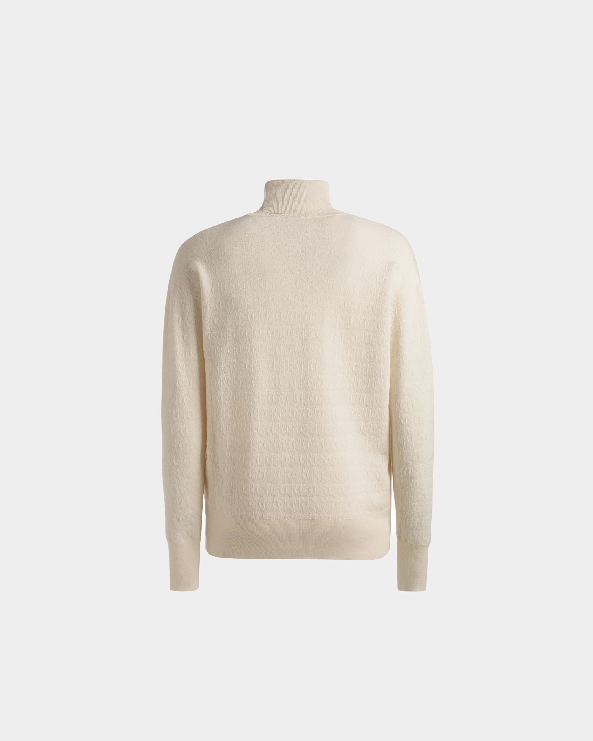 Rollkragenpullover Aus Wolle In Elfenbein - Herren - Bally - 07